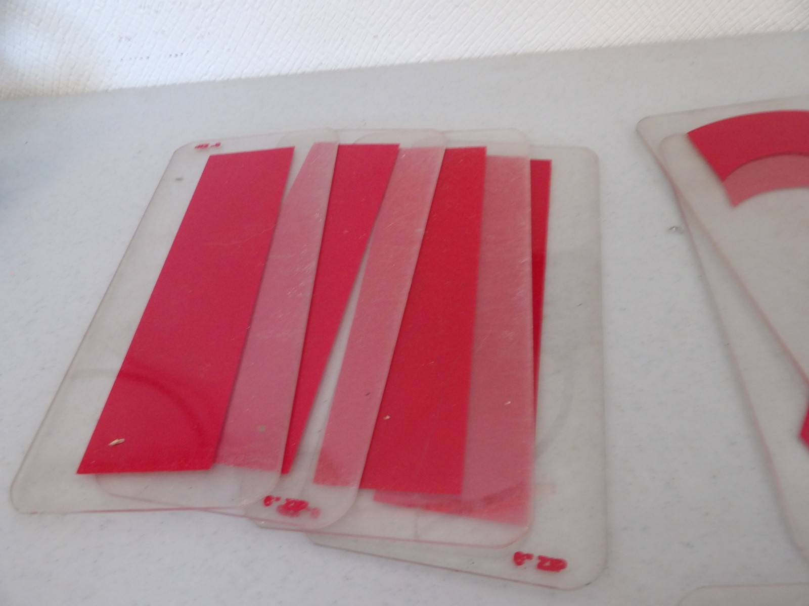 Lot of 6″ Tall Red Marquee Sign Hard Plastic Numbers ( Zip Brand )