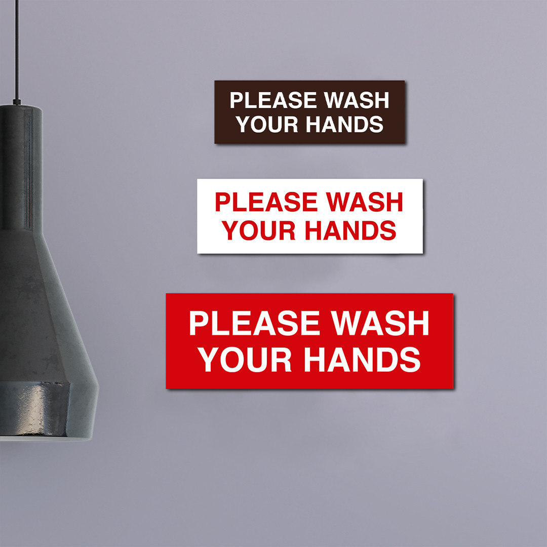Basic Please Wash Your Hands Sign