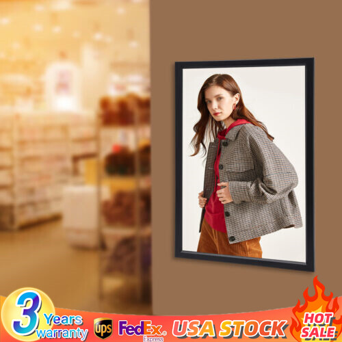 23.6″*35.8″  LED Movie Poster Display Frame Rectangular LED Light Box 20W 110V