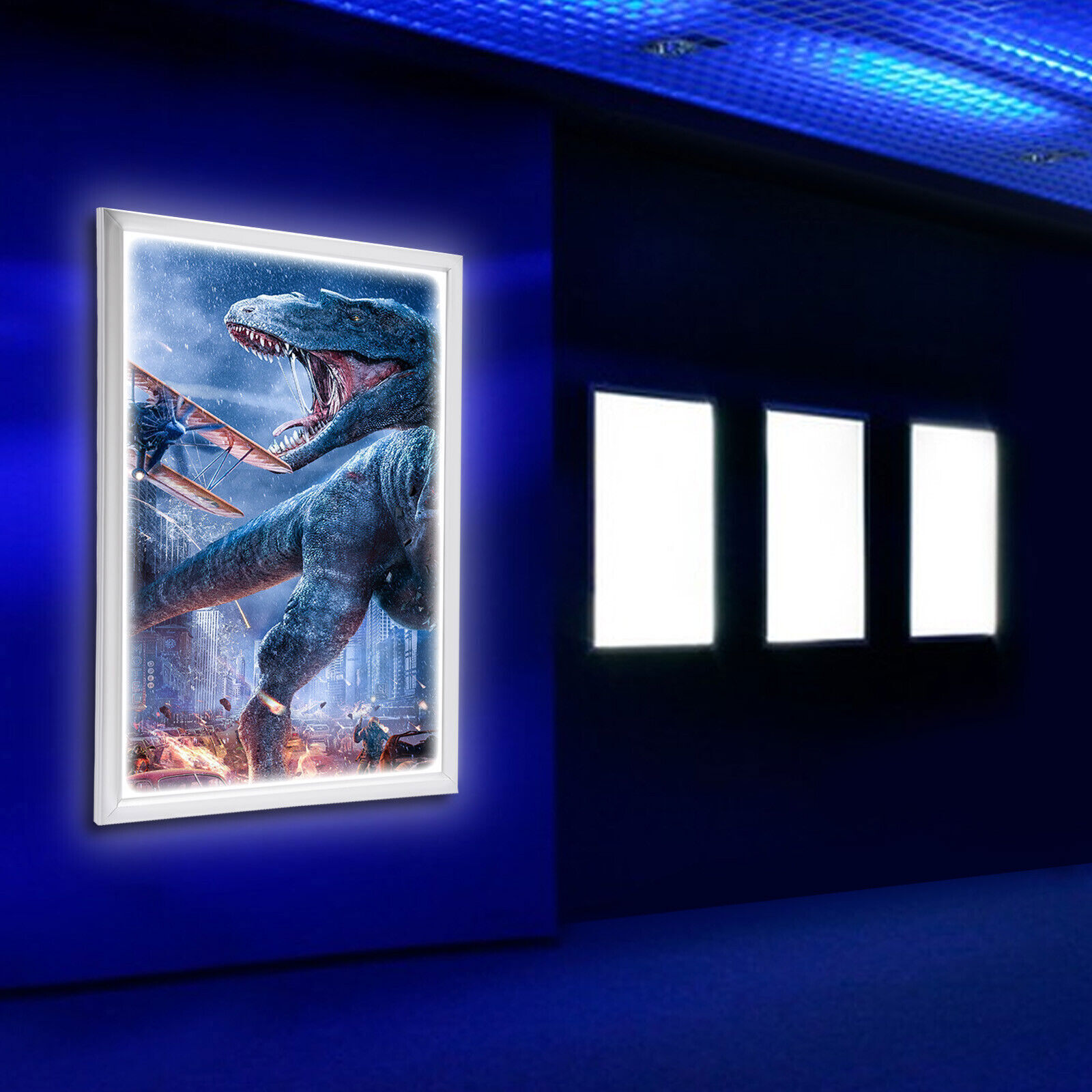 24″x18″ LED Light Box Backlit Movie Poster Art Picture Frame Advertising Display