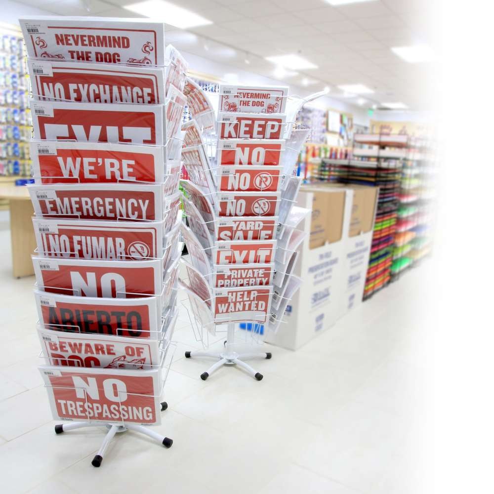 BAZIC 9″ X 12″ For Sale Sign (2-Line), pack of 24