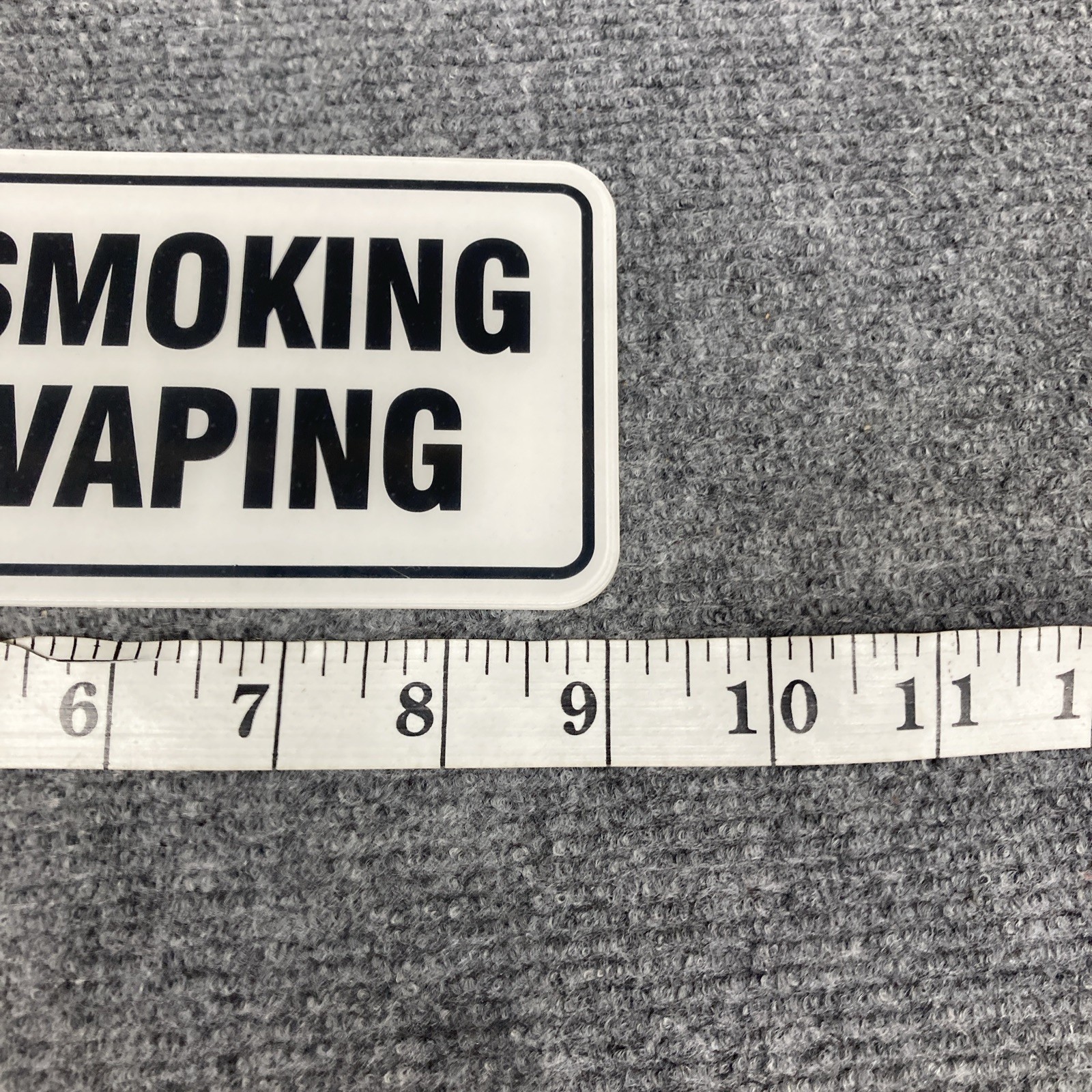 Brand New No Smoking No Vaping Indoor/Outdoor Wall Sign 3″x9″ 4 Pack Unbranded