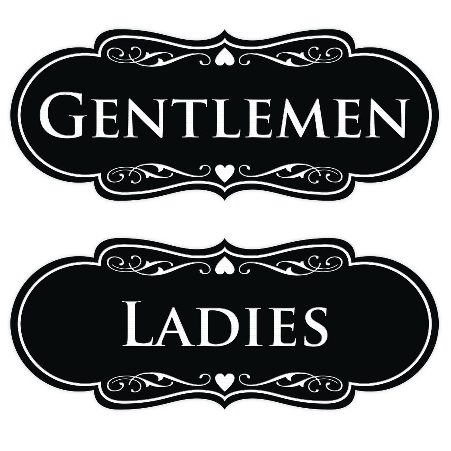 Designer LADIES GENTLEMEN (2-Pack) – Black Medium 1 Pack