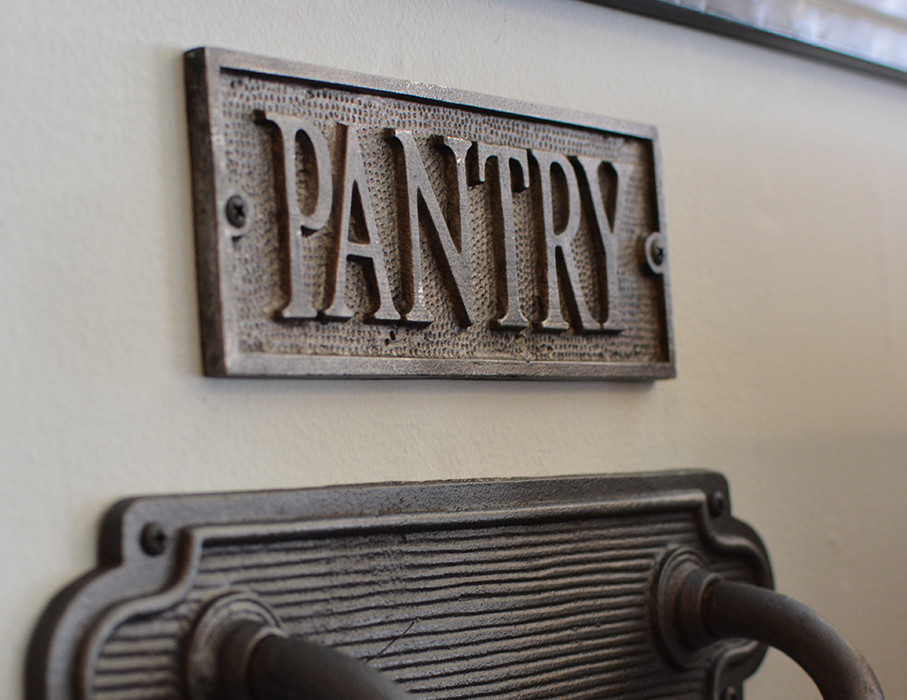 Door Plaque – Pantry – Cast Metal – Door Sign – Cast Plaque – Decor
