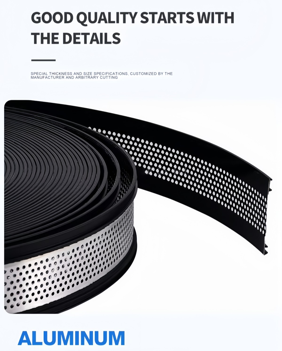100ft 8mm Channel Letter Coil Aluminum Trim Cap Strip for Making Sign Lightbox