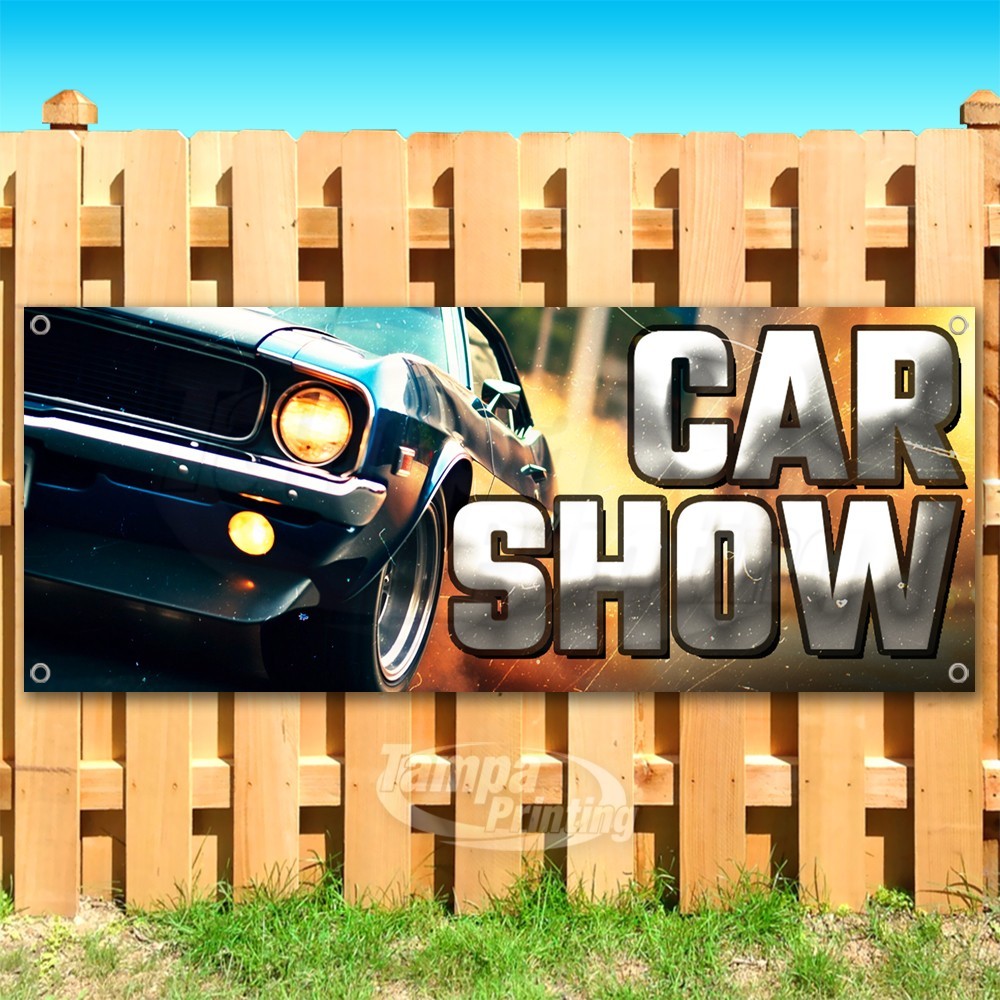 CAR SHOW Advertising Vehicle Sports Vinyl Banner Flag Sign USA SB10730
