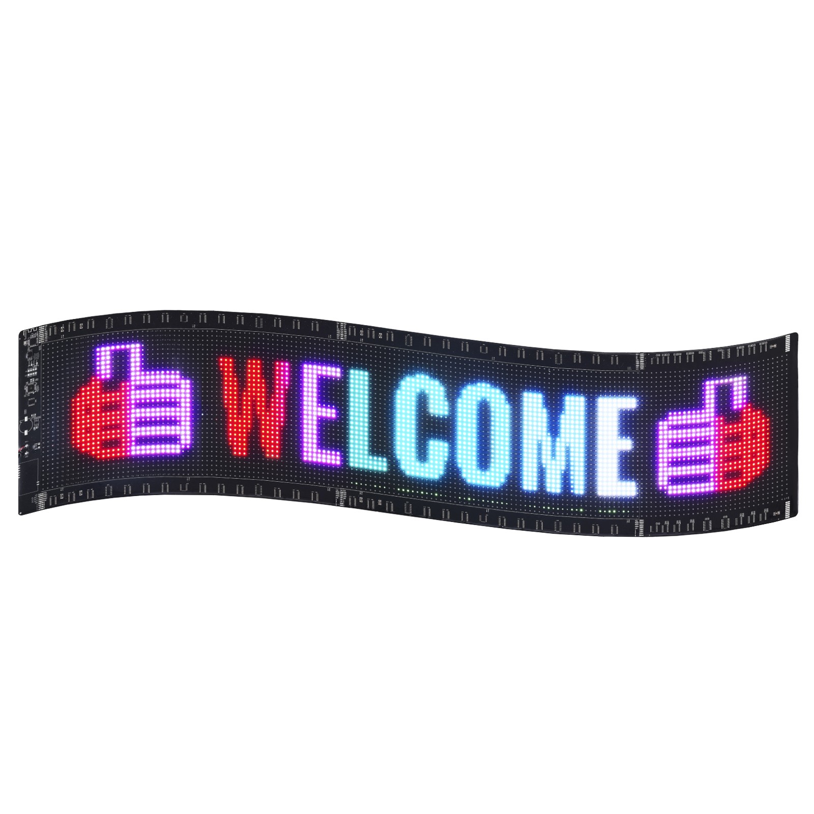 VEVOR 32.9″x8″ Programmable LED Sign Scrolling Display Board P5 Full Color
