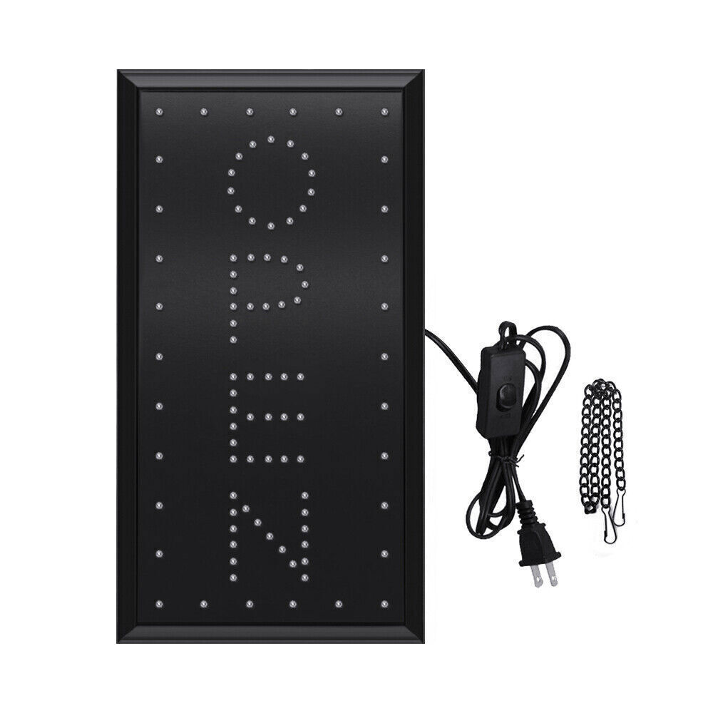 Bright LED Neon Light OPEN Signs Business Sign Animated Motion Display w/ON OFF