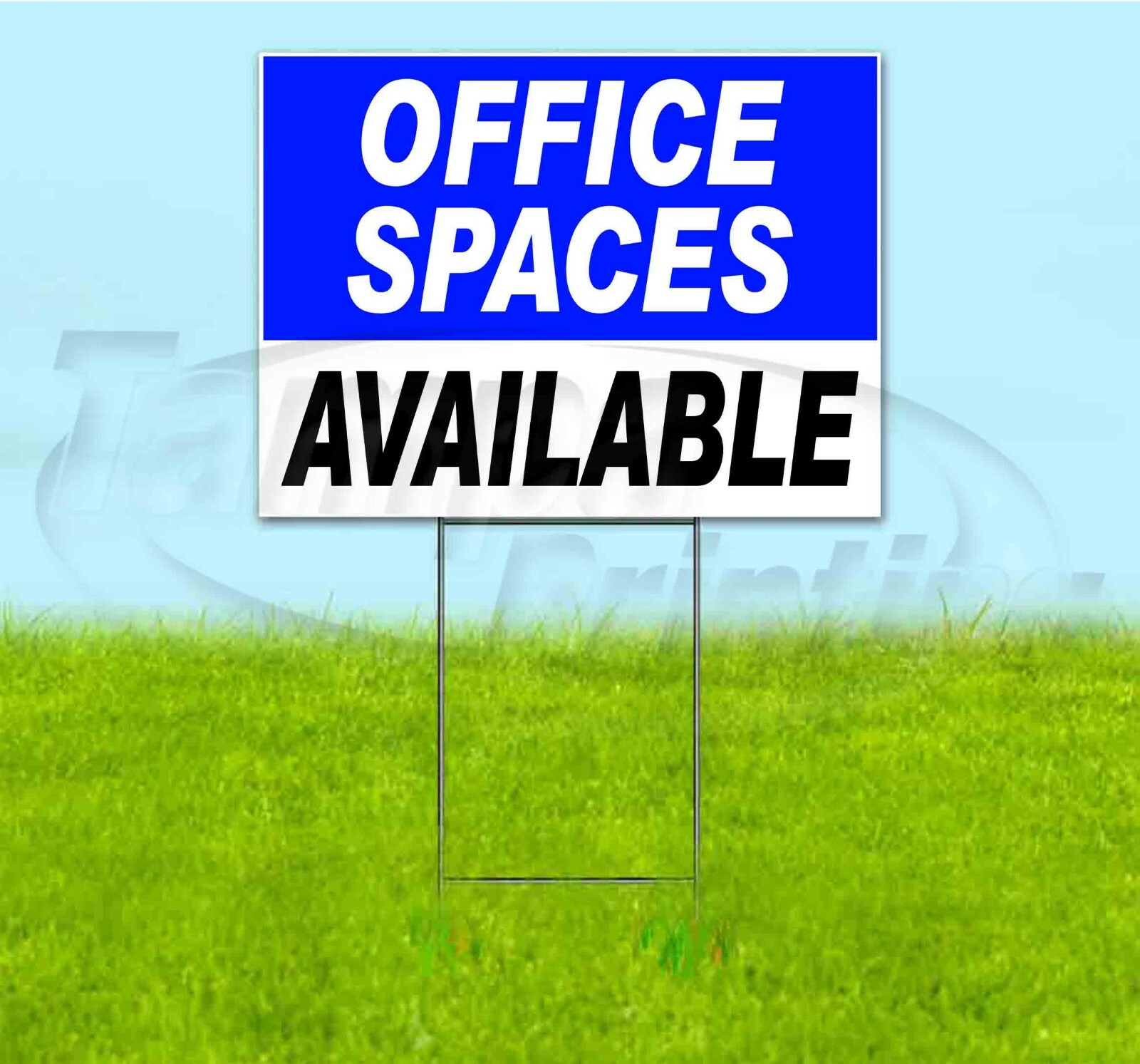 OFFICE SPACES AVAILABLE 18×24 Yard Sign WITH STAKE Corrugated Bandit BUSINESS