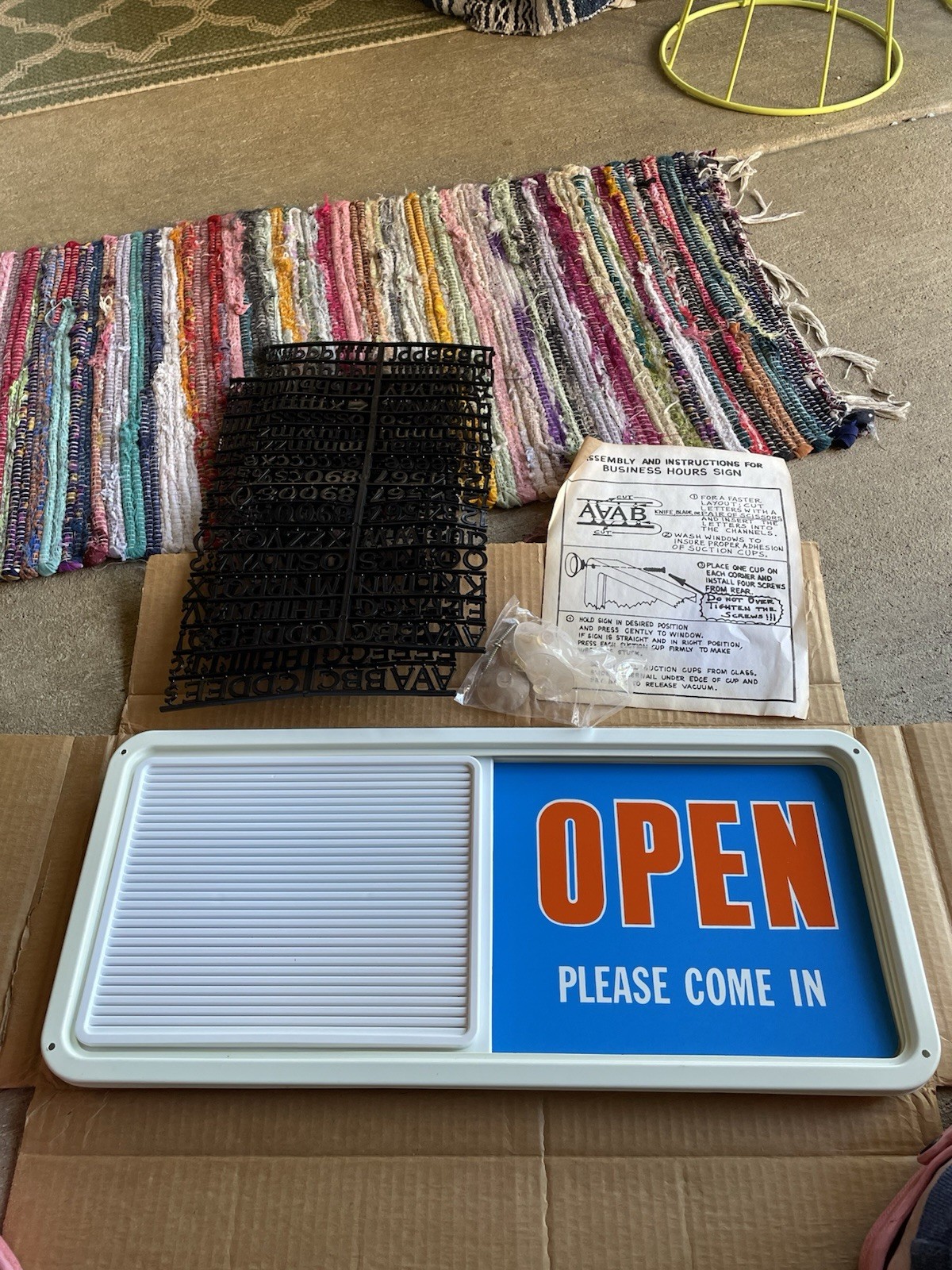Vintage Open Close Sign