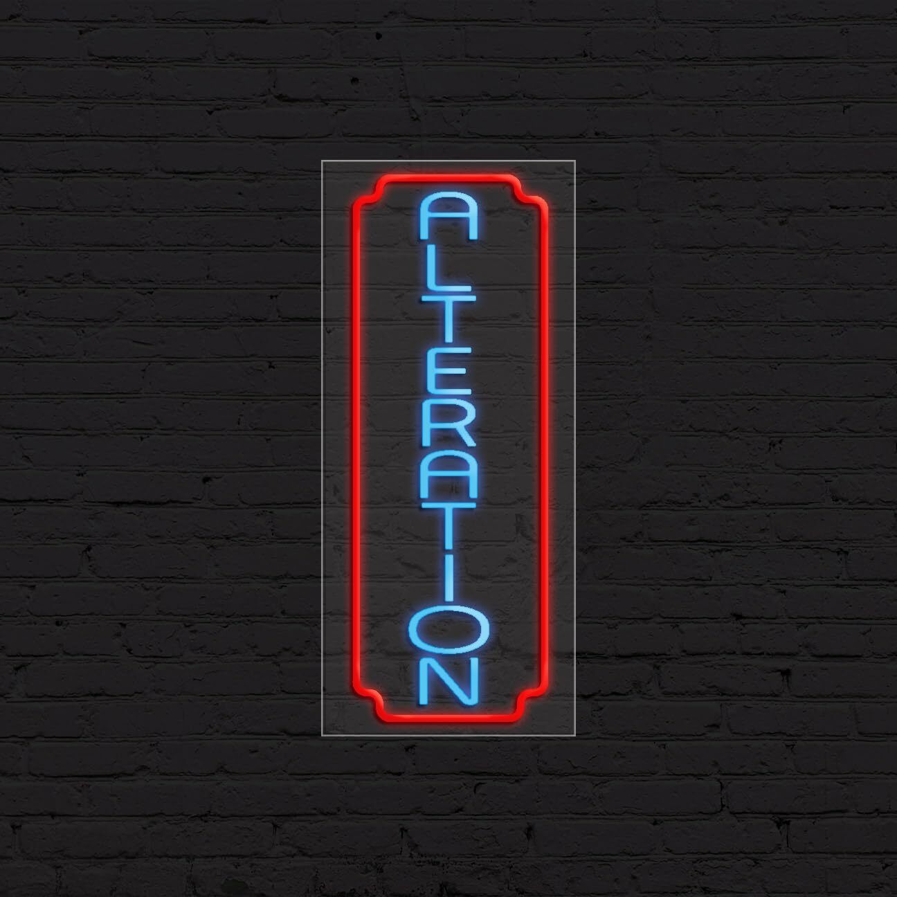 Alteration Sign for Business Displays | LED Flex Neon | 13″W x 32″H x 1″D