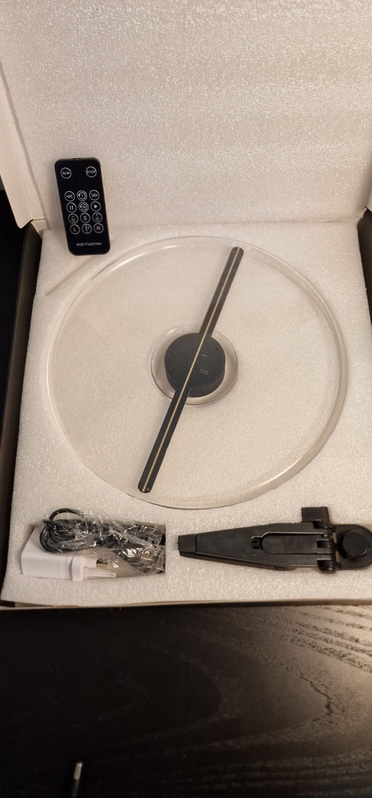 30cm Desktop Holographic Display led fan projector 3D