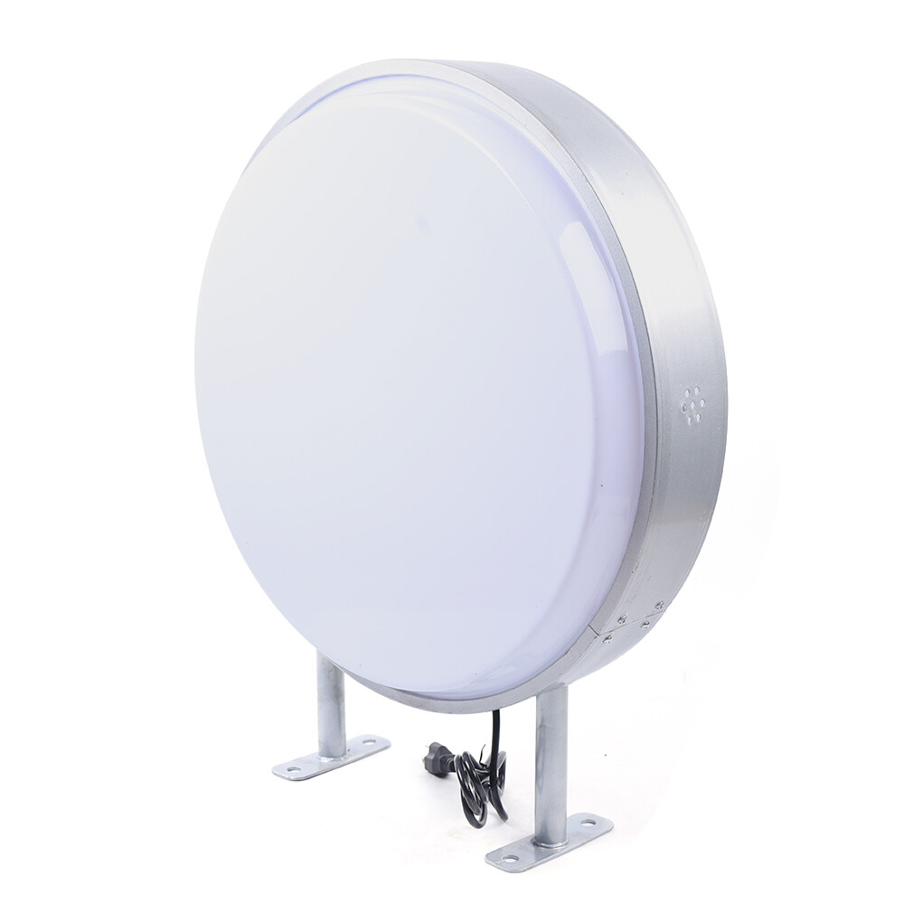 24″ LED Double Sided Round Light Box Outdoor Sign Advertising Projecting Light