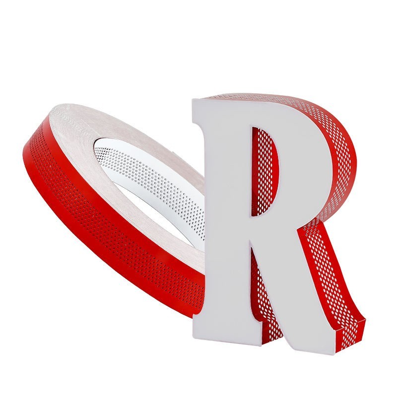 USA 164ft Red Perforated Aluminum Coil for LED Channel Letters Punching Bending