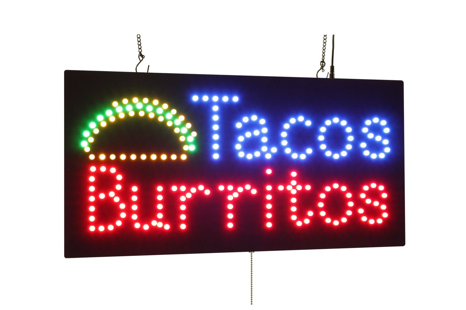 Tacos Burritos Sign 24X12 60X30Cm Topking Led Neon Florescent Signage Signboard