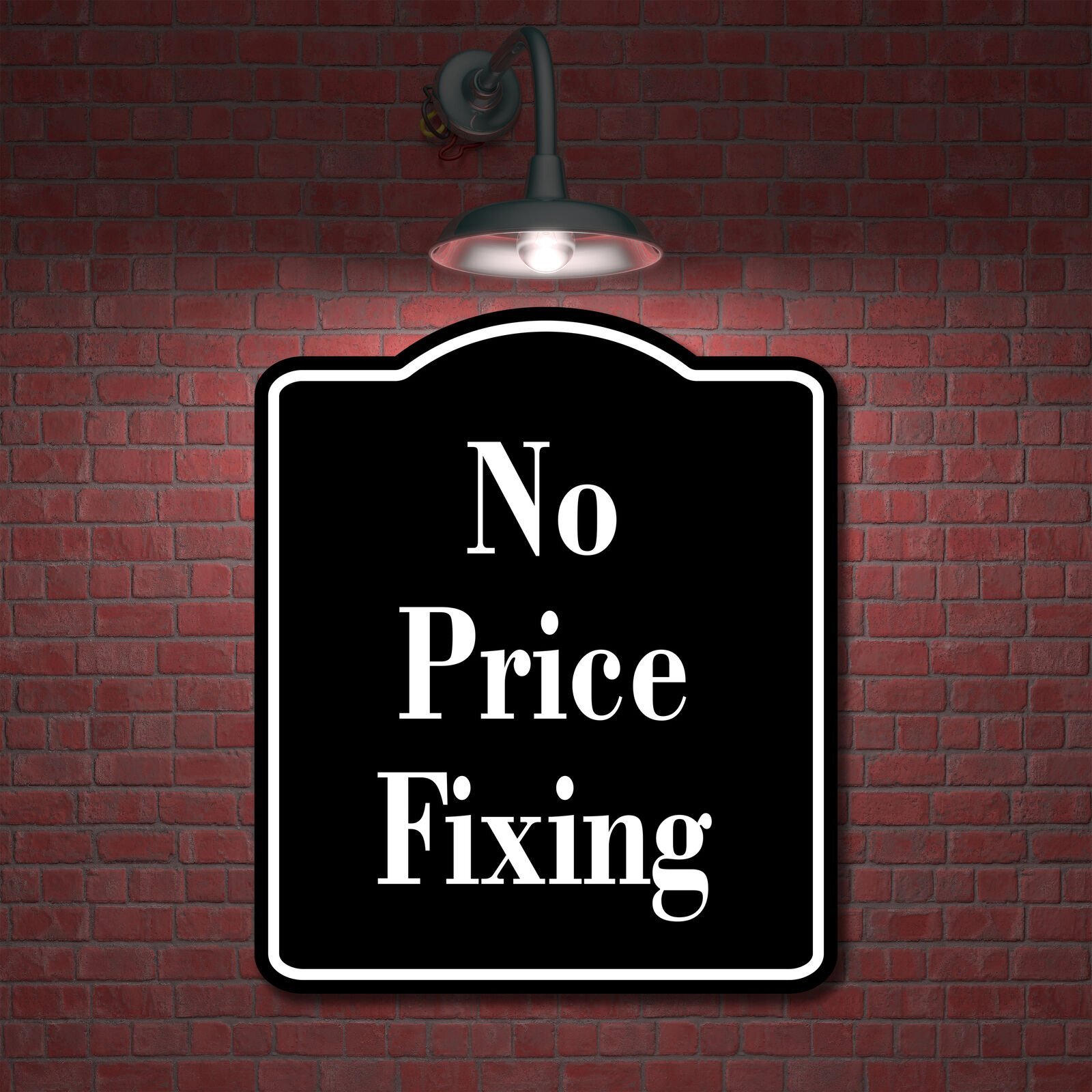 No Price Fixing Elegant BLACK Aluminum Composite Sign