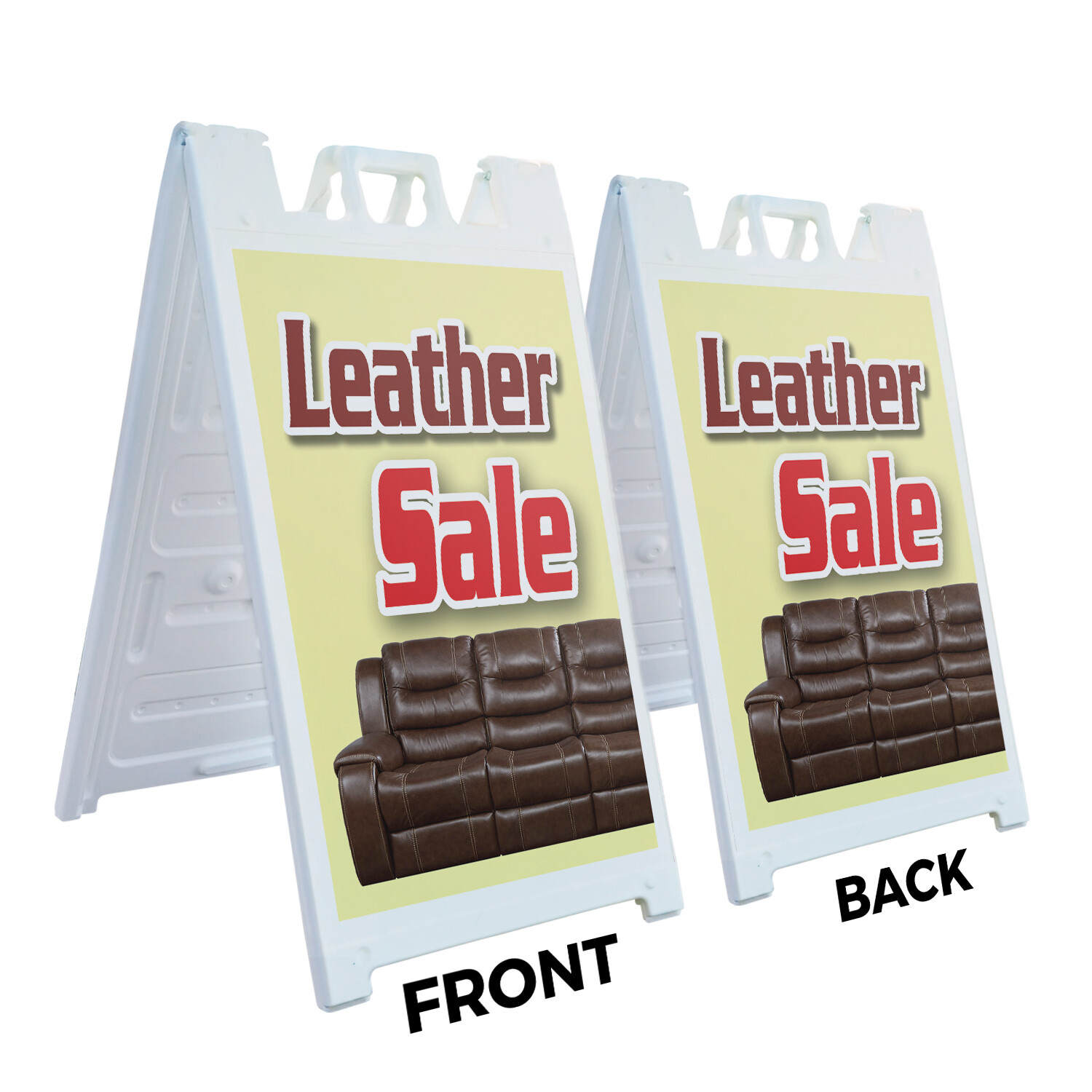 A-frame Sidewalk Leather Sale 24″ x 36″ Double Sided A-Frame Sidewalk Sign
