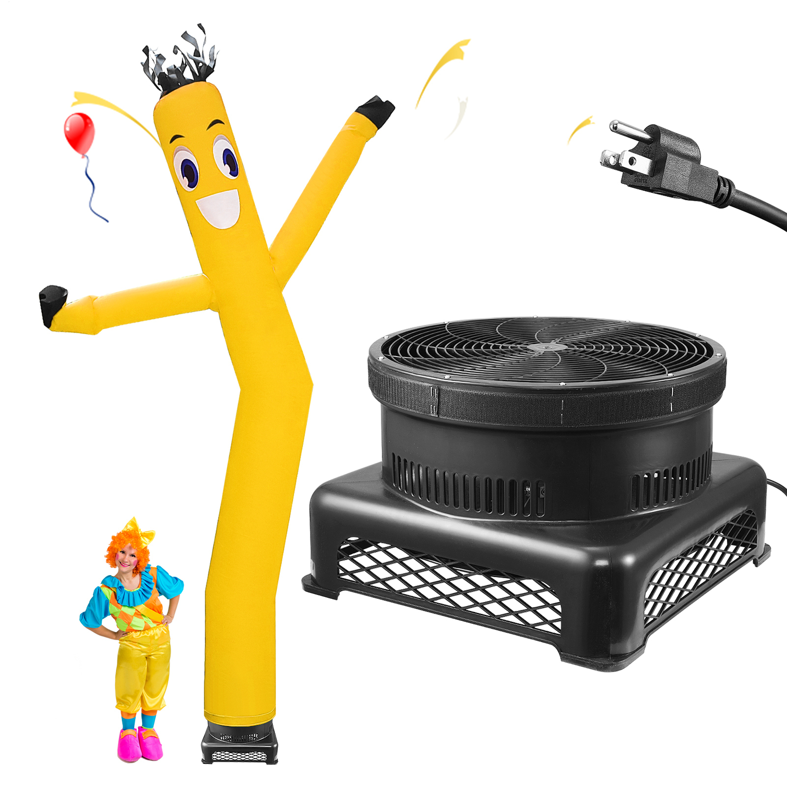 20ft Inflatable Puppet Dancer W/Blower Advertising Air Wind Tube Skys Wavy Man
