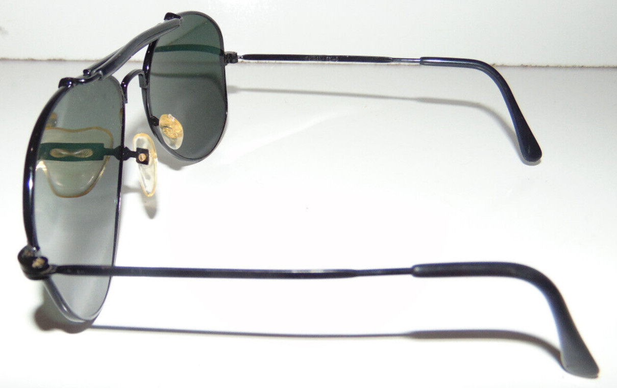 Vintage BLACK Aviator 1980’s Sunglasses Made In Taiwan 80s Glasses NEW