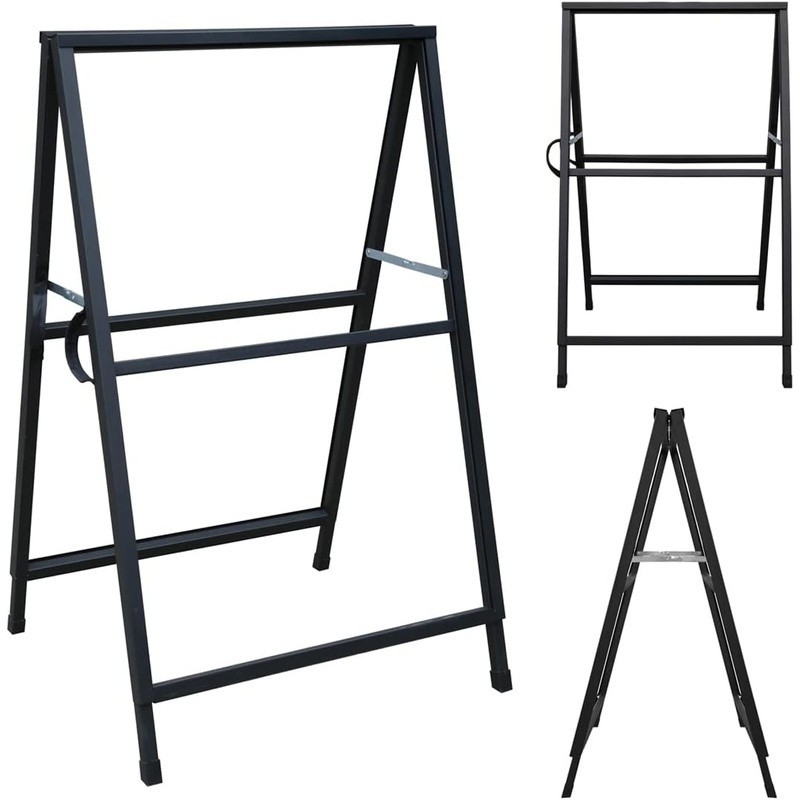 A Frame Sidewalk Sign Double Sided Metal Poster Display Outdoor Indoor Use