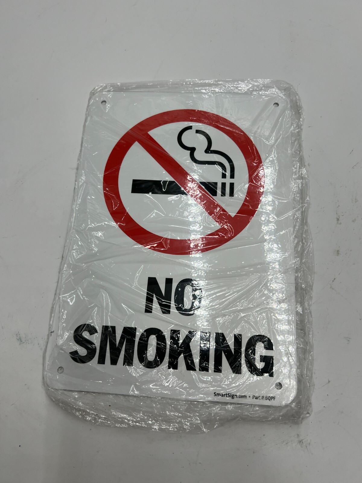(QTY 6) SmartSign “No Smoking” With Graphic, U1-1017-NA_7x10