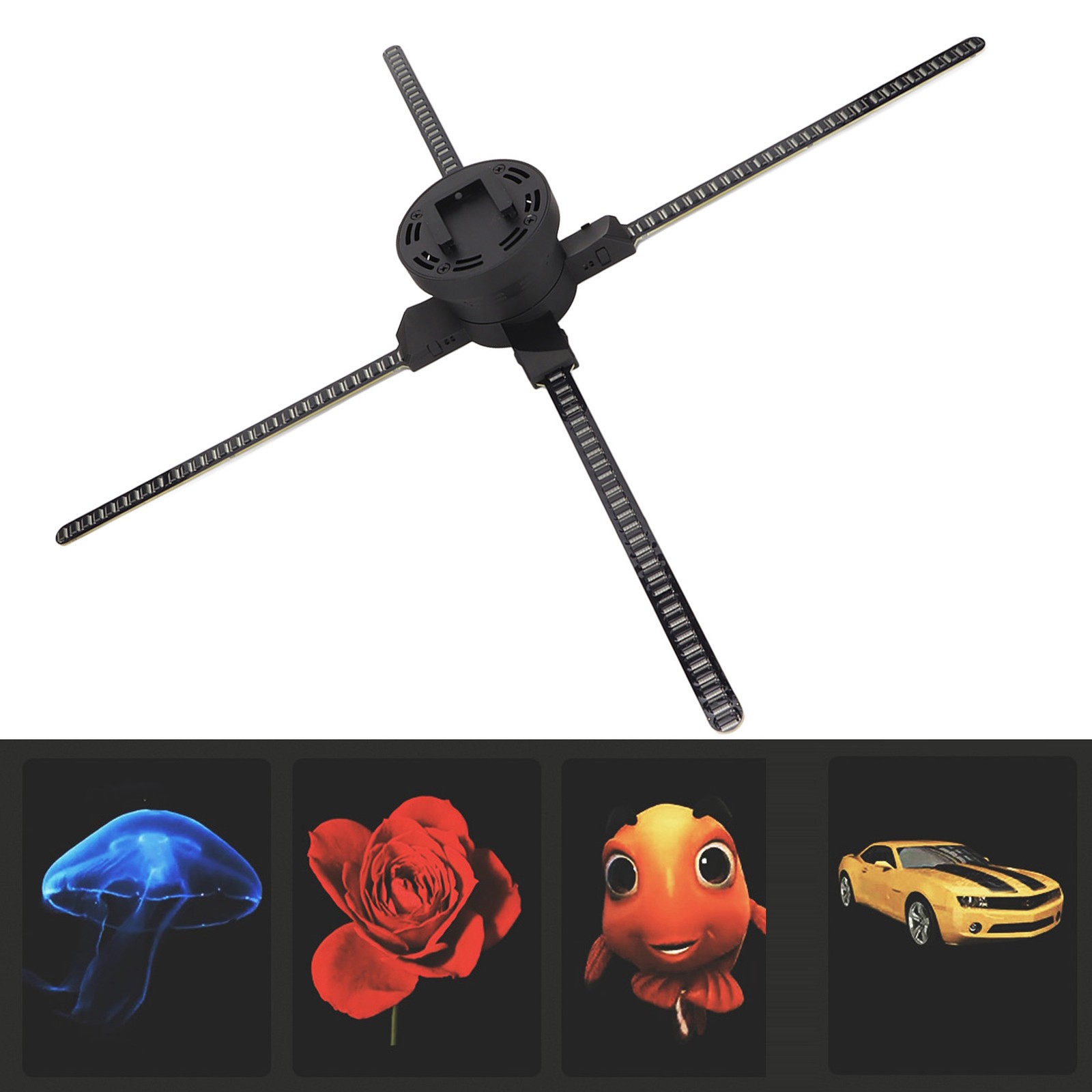 3D Holographic Fan 25.2in 768 LED 1024x768P 8GB Memory & WiFi APP Control