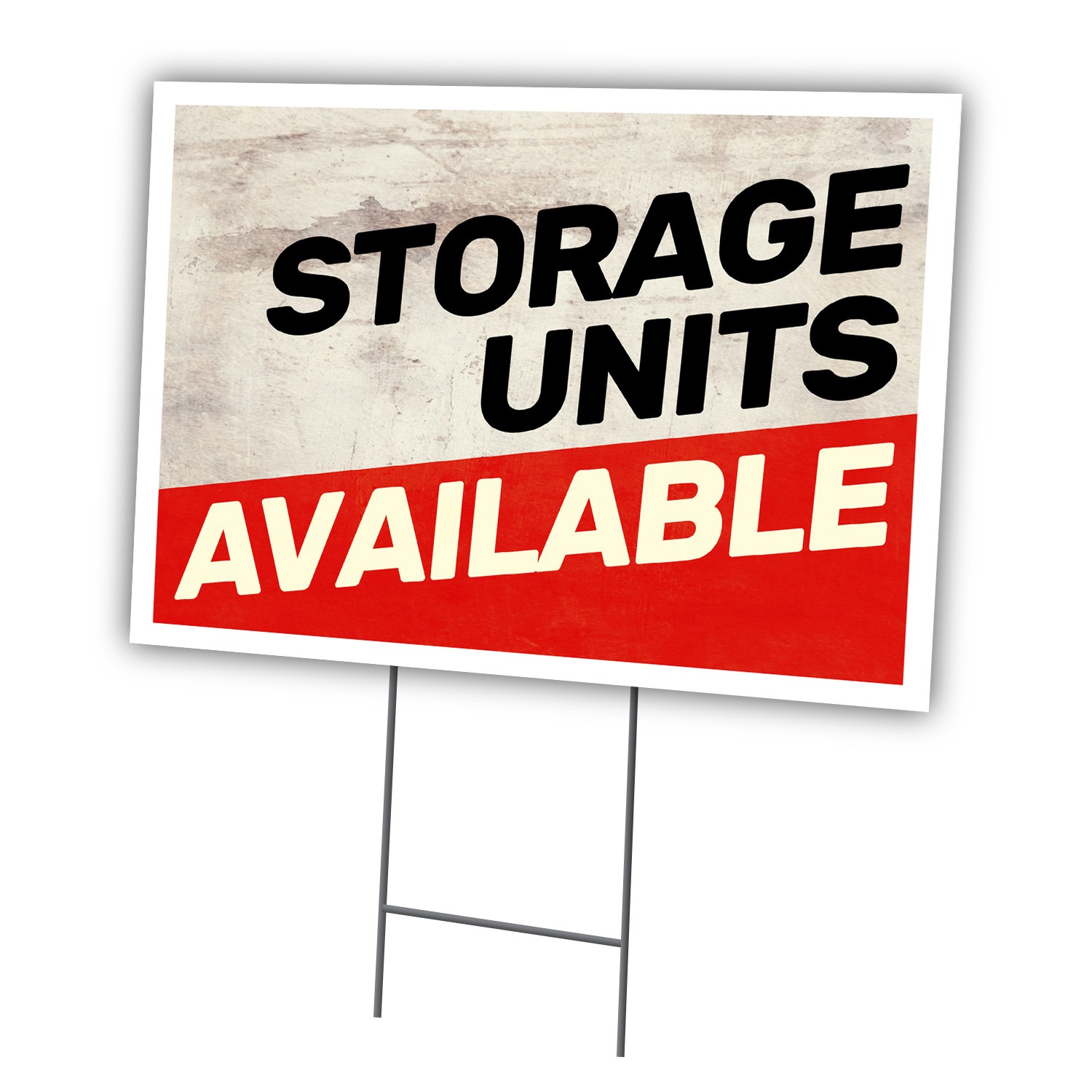 Storage Units Available Yard Sign & Stake Outdoor Plastic Coroplast For Rent