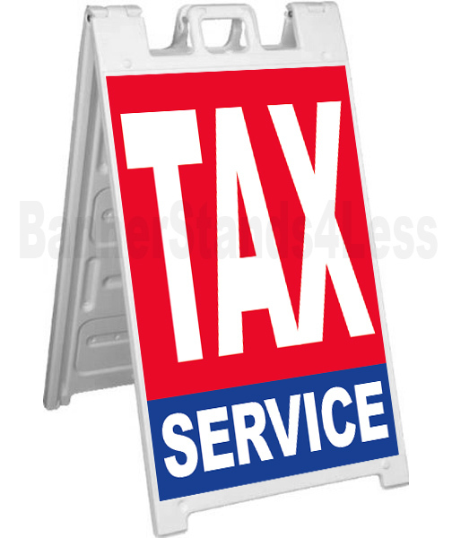 Signicade A-Frame Sign Sidewalk Pavement Sign – TAX SERVICE rb
