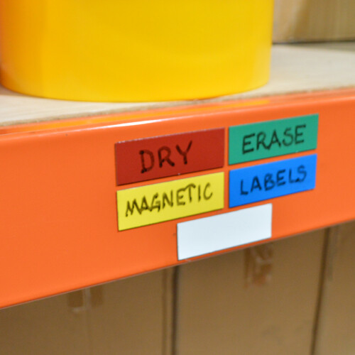 10pcs x 200mm x 100mm YELLOW Magnetic Labels Warehouse Racking Magnet Whiteboard