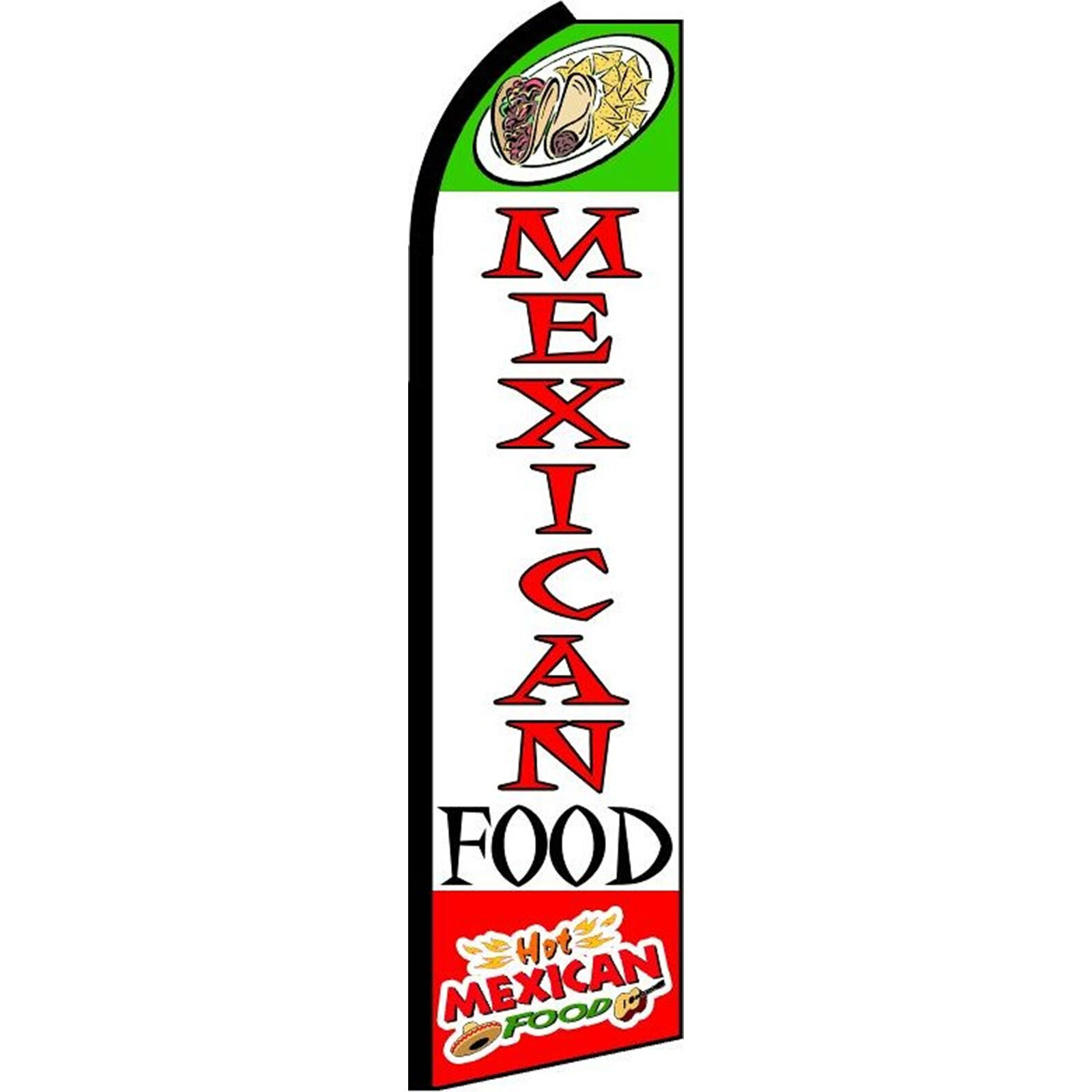 Mexican Food 2 1/2 ft X 11 1/2 ft Windless Flag