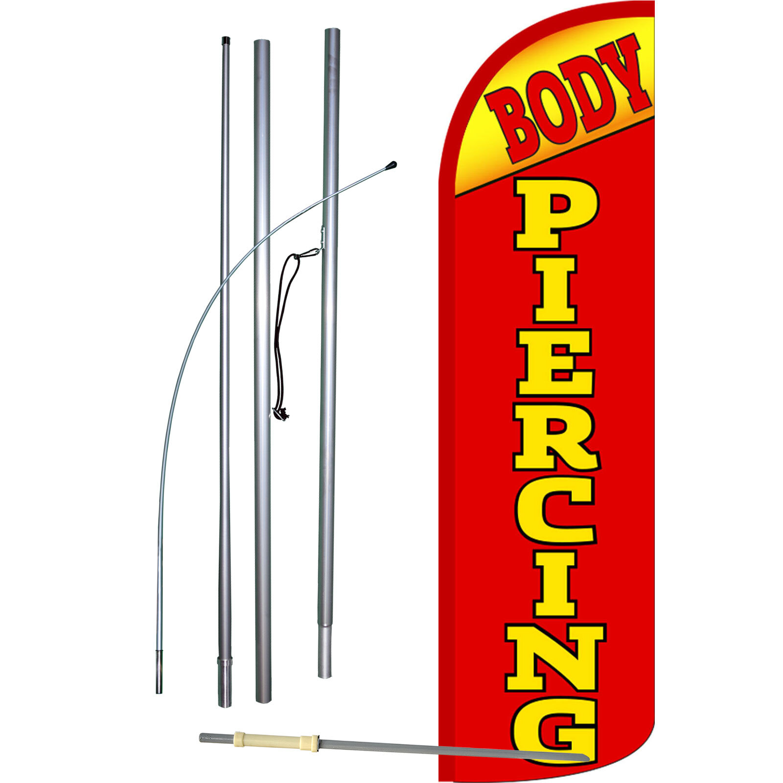 Body Piercing Swooper Flag Kit