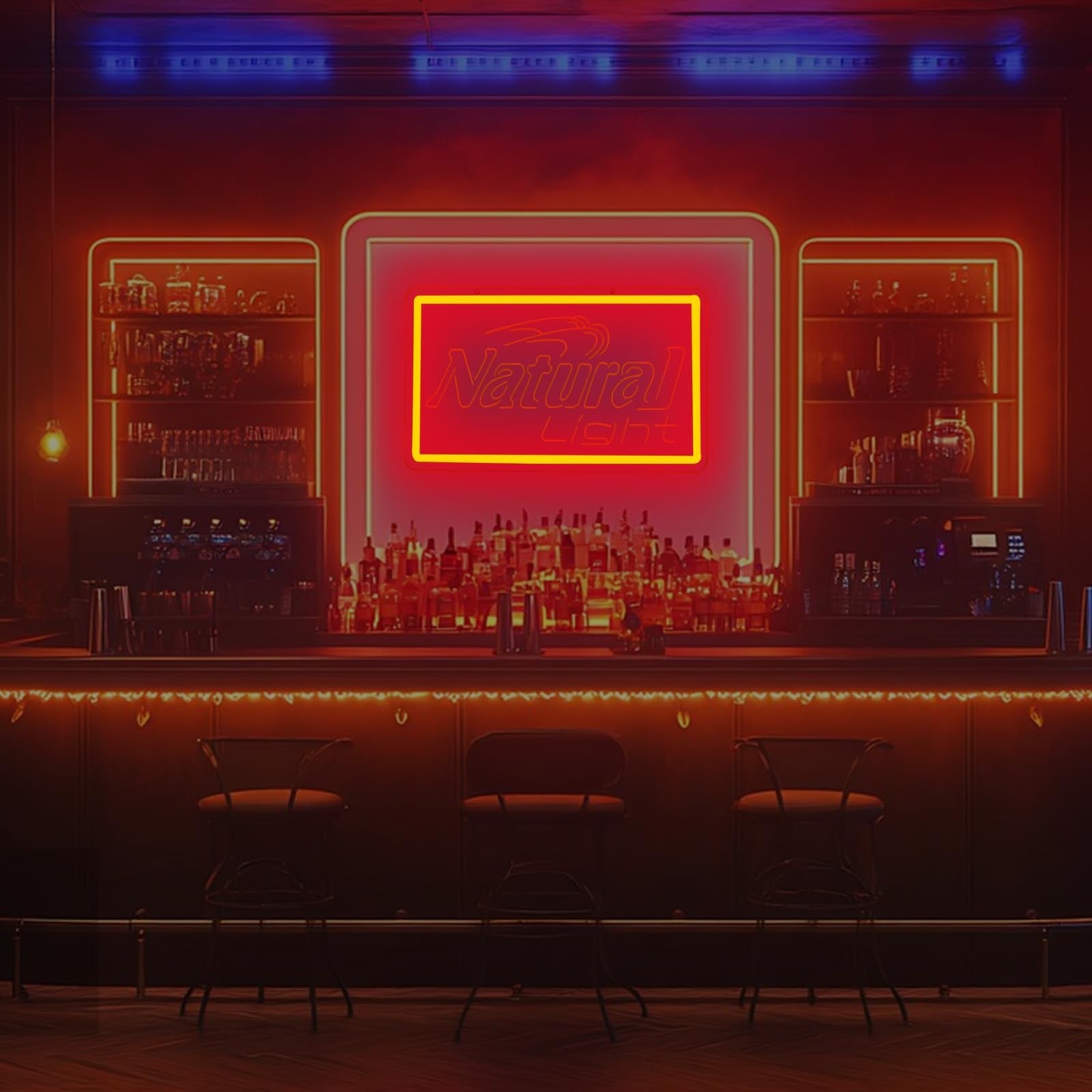 Natural Neon Beer Signs for Wall Decor, Dimmable Neon Light for Business, USB…