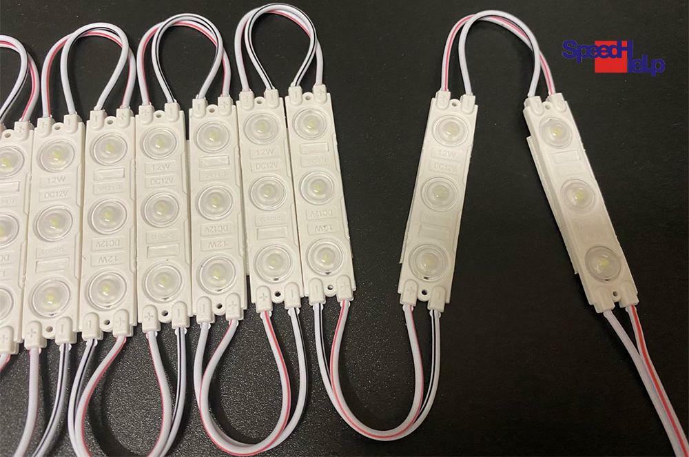 100x LED Module 1,2W DC12V 3x SMD 12000K IP65 120-140LM Advertisement Cold White