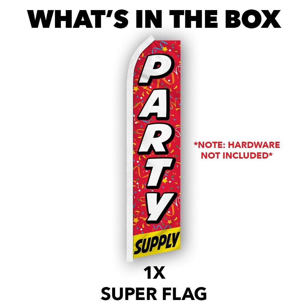 Party Supply Advertising Swooper Feather Flutter Flag Decorations