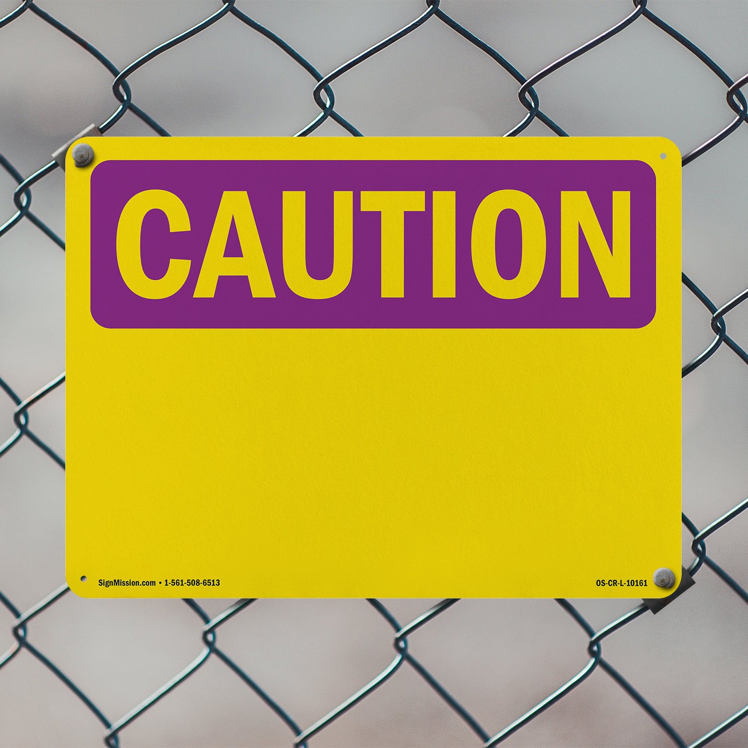 Caution Blank Write OSHA Caution Radiation Sign Metal,, Decal 5 or 10 Pack