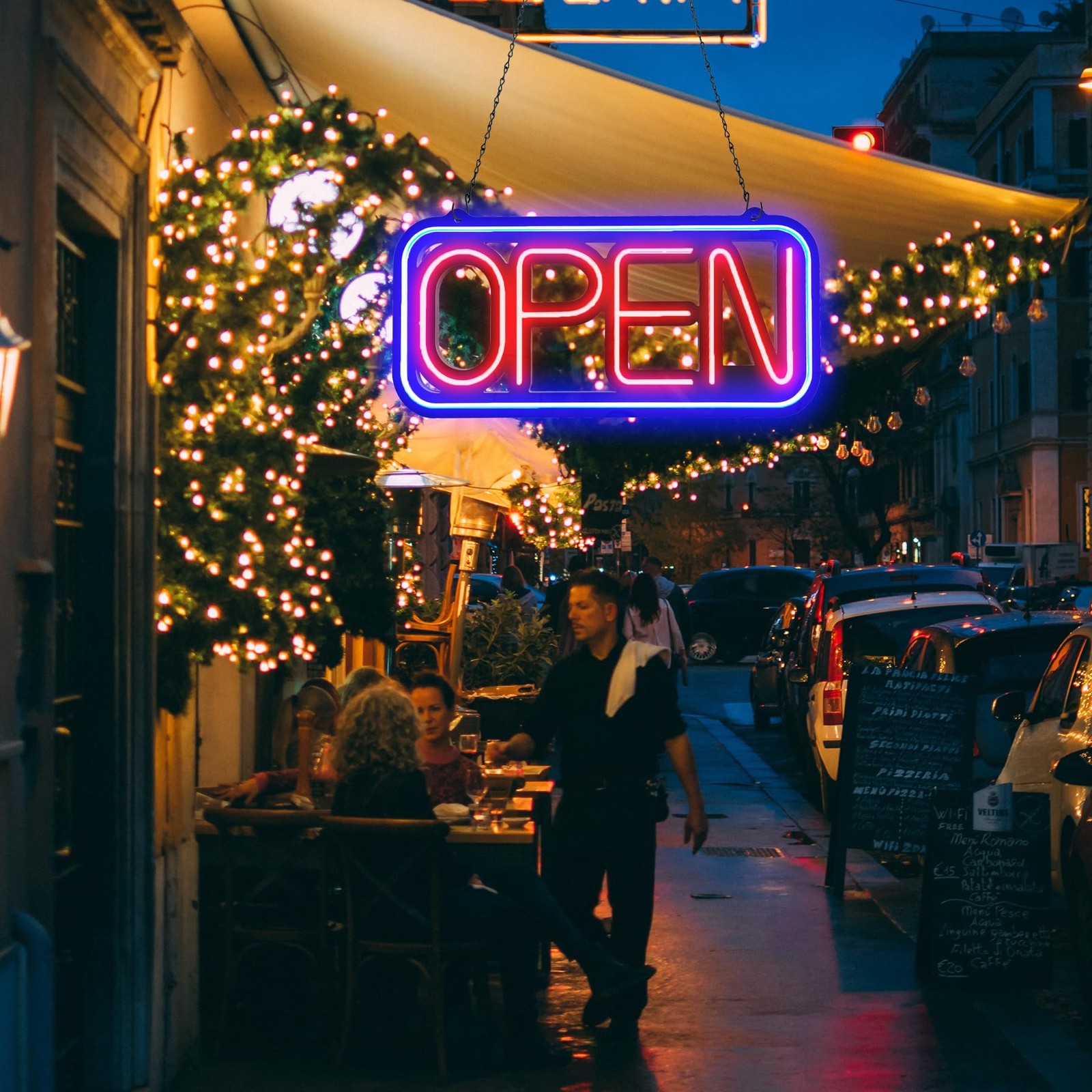 Open Signs for Business,32×16 inch Large Bright Open Sign Neon Led Lighted,Remot