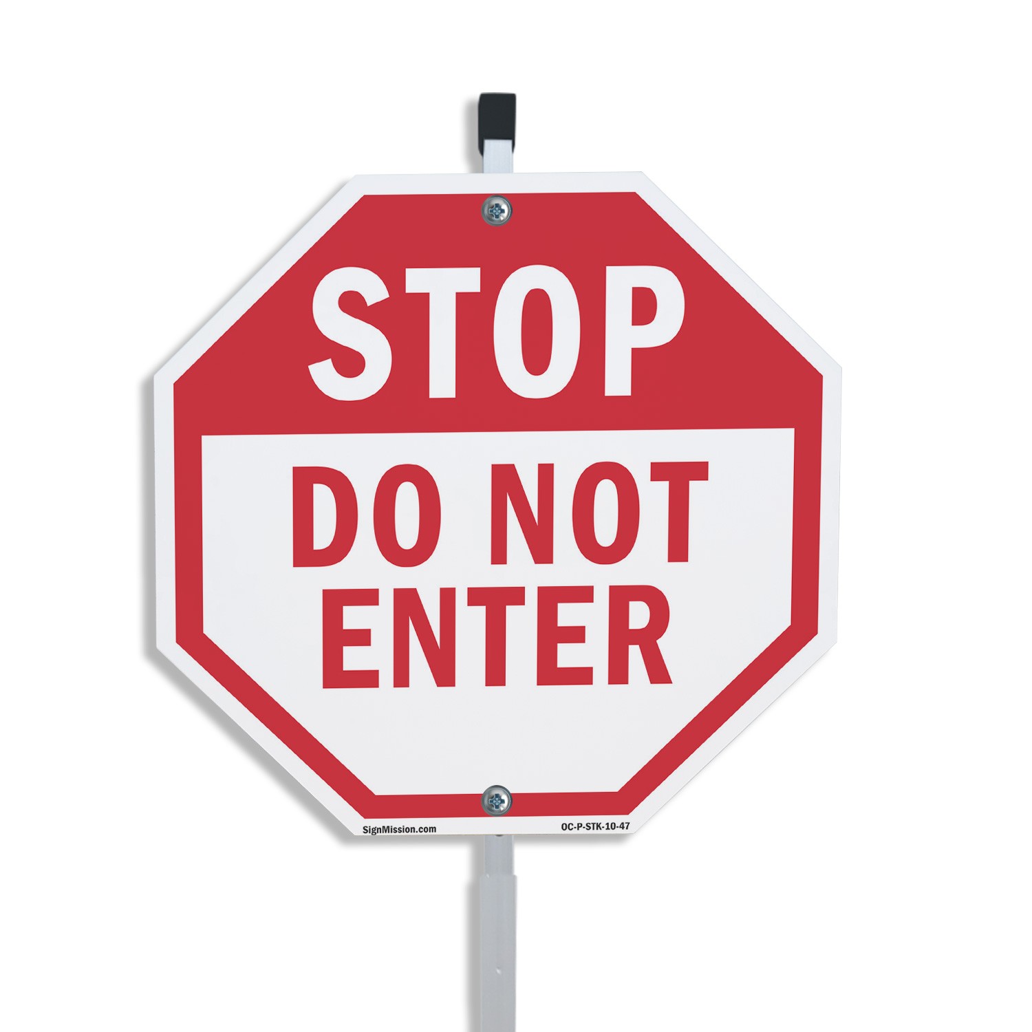 Stop Do Not Enter Octagon Sign With Stake Weather Resistant UV Protected
