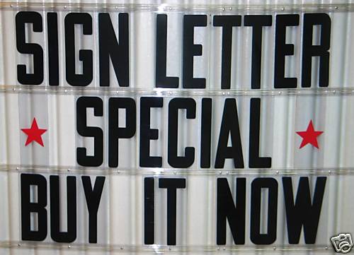 8 inch Flexible Outdoor Portable Marquee Sign Letters