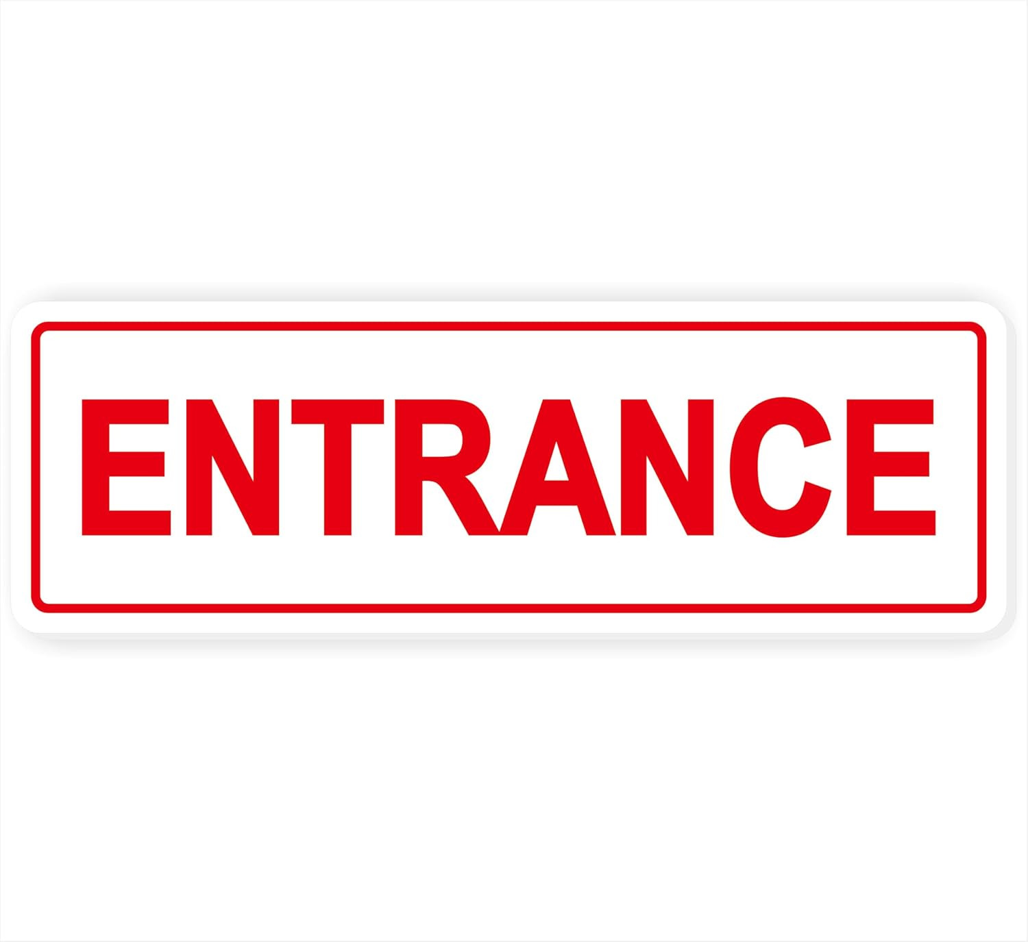 Entrance Sign – Made from Premium Frosted Acrylic Material, Super Strong Self-Ad