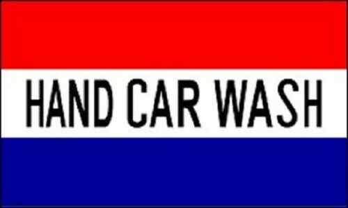 2 Pack Hand Car Wash Polyester Flag R/W/B 3′ x 5′-New