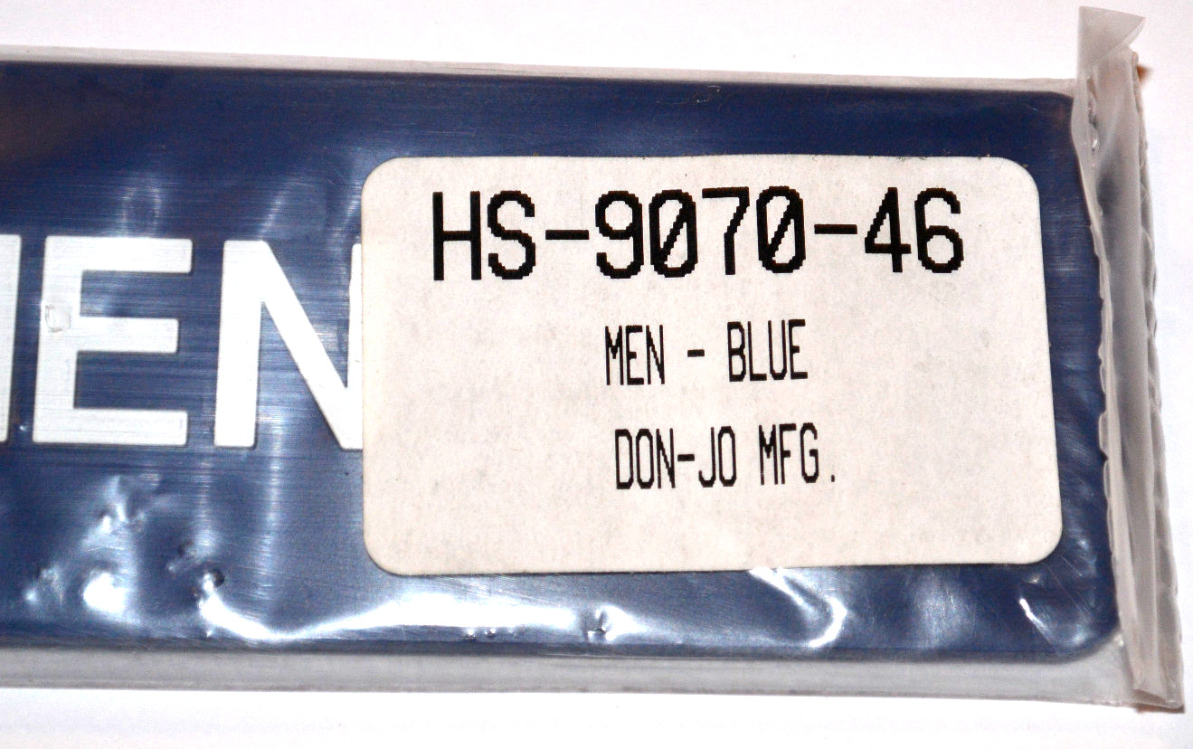 NEW MEN & WOMEN SIGNS! 1-3/4″ x 6″! SELF ADHESIVE! BLUE! BRAILLE! DON-JO HS 9070