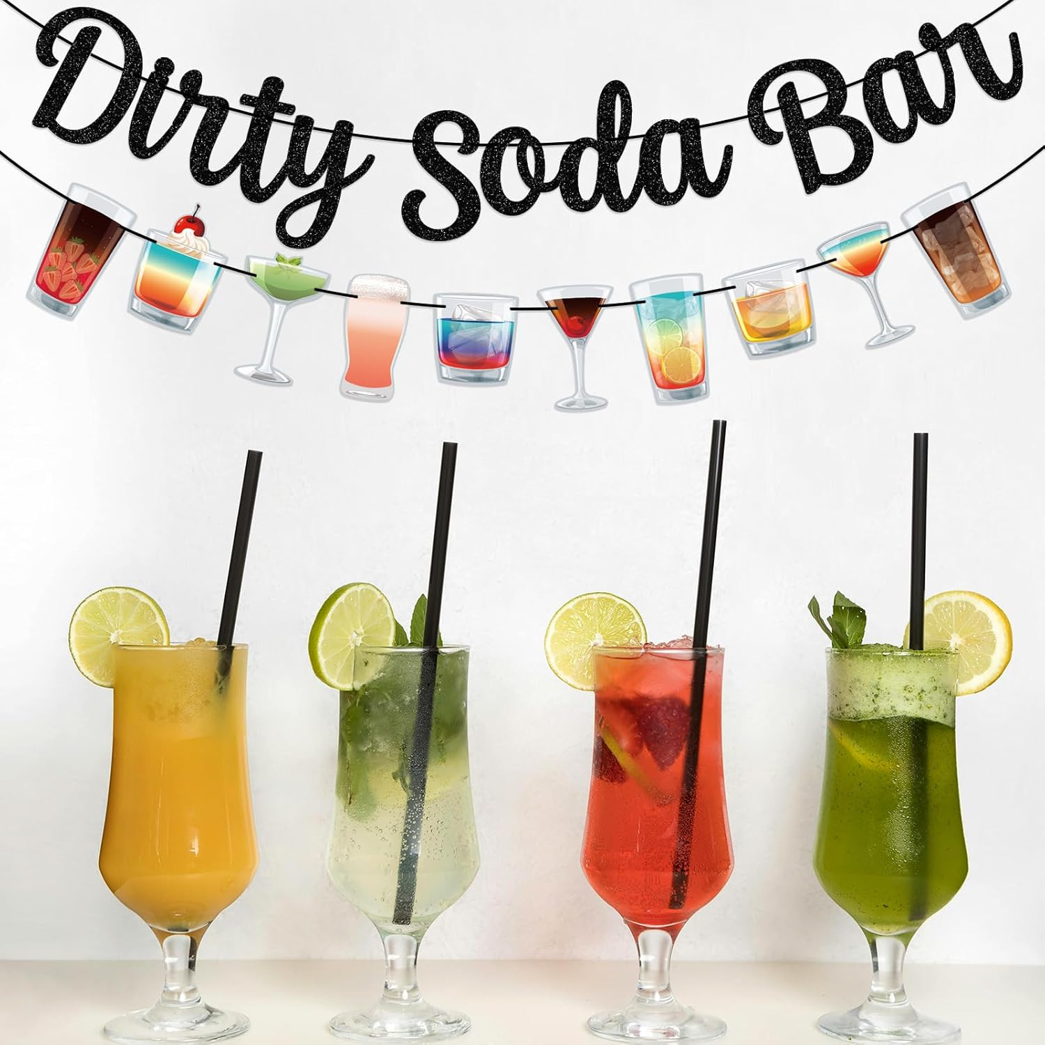 Dirty Soda Bar Banner – Dirty Soda Sign Party Decorations – Birthday/Baby Shower