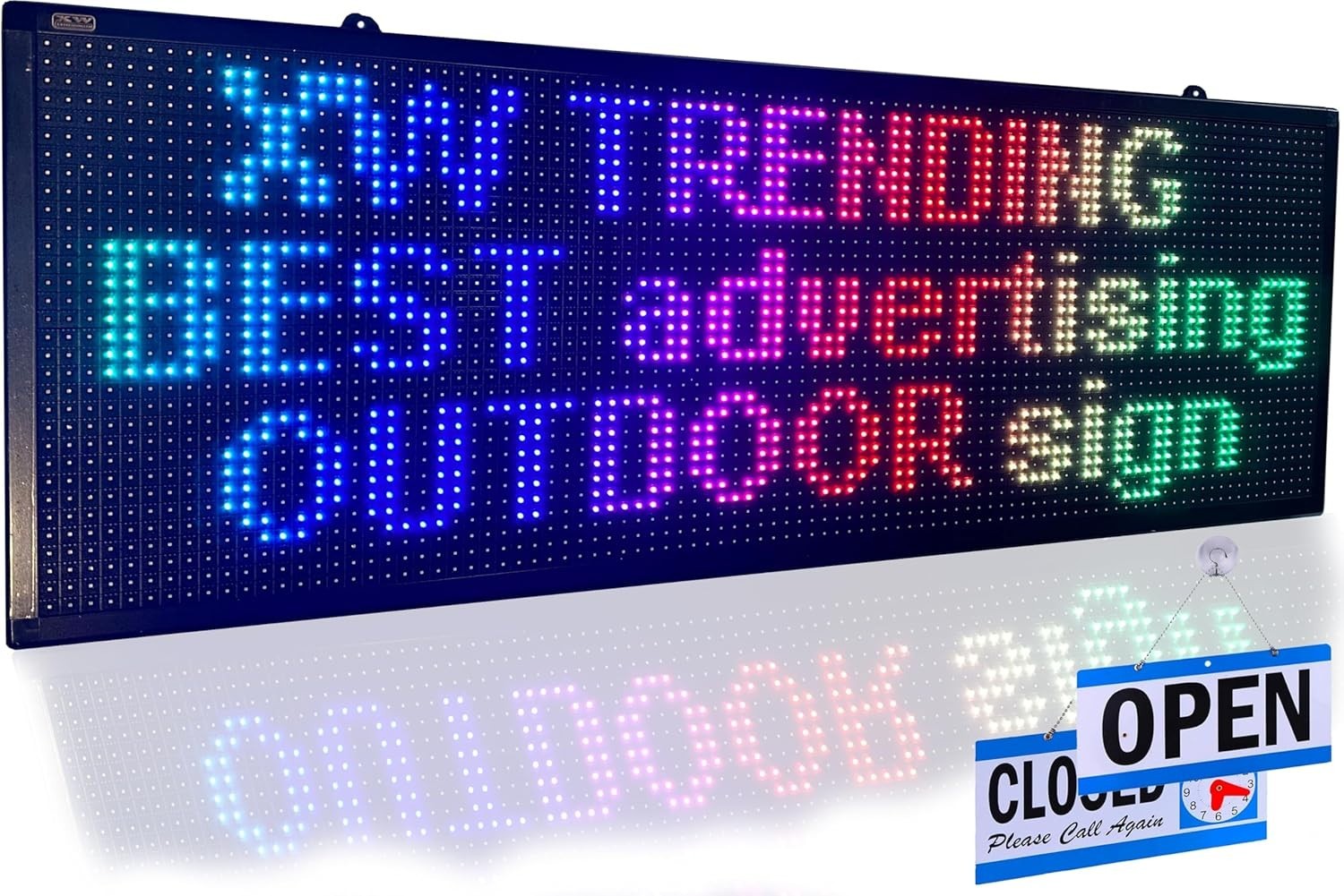 LED Sign Scrolling 40 x 14 WiFi Programmable Indoor Outdoor RGB perfect tool