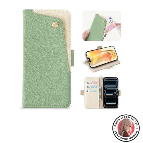 New Kahper iPhone 17 Pro Case Stylish Folio Case Lightweight Shock-Absorbent PU