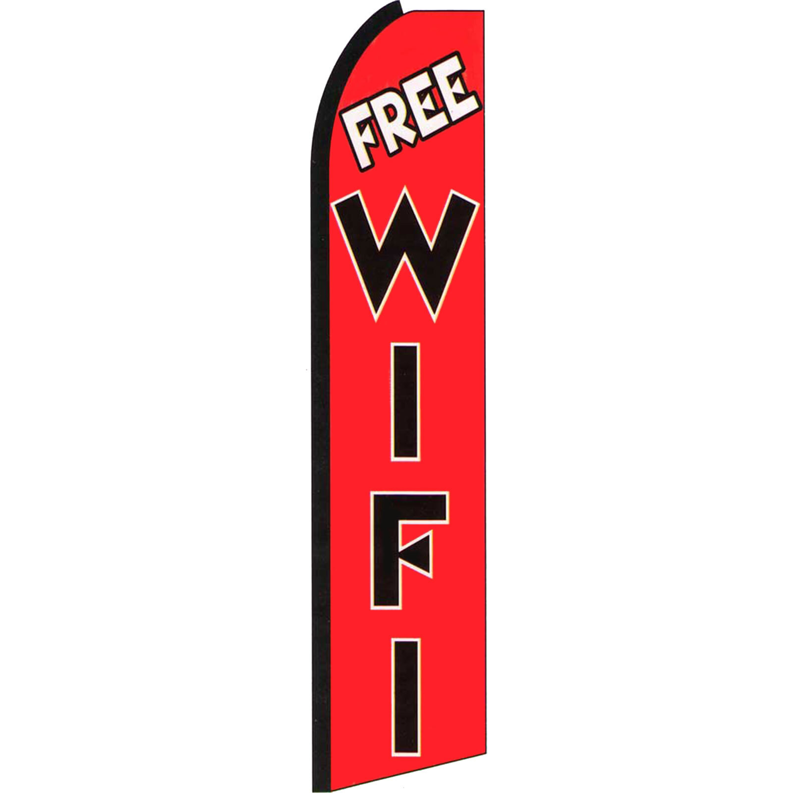 Free Wifi 2 1/2 ft X 11 1/2 ft Windless Flag