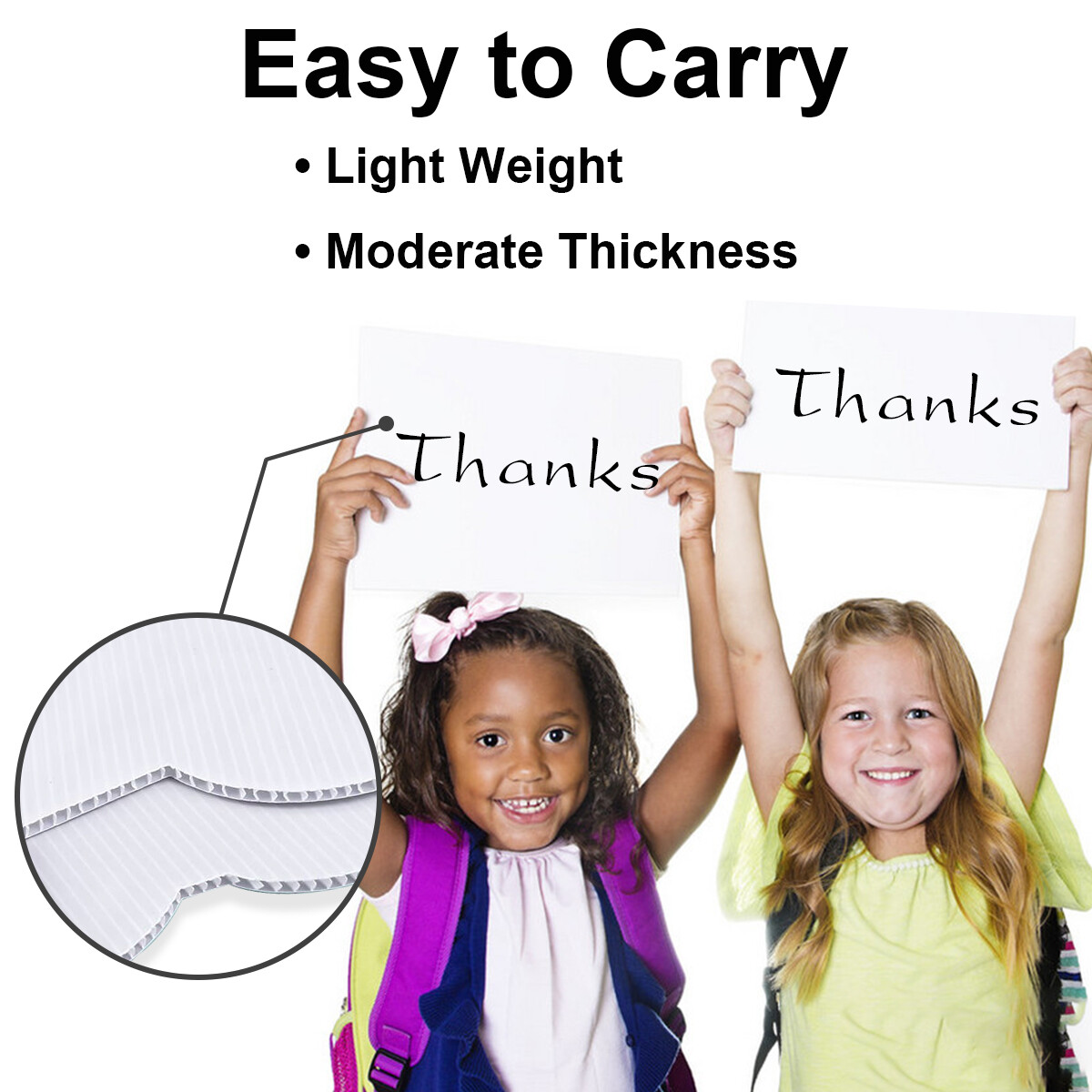 Blank White Yard Signs Billboard with Stakes – DIY craft 6*24”/13*17”/18*26”