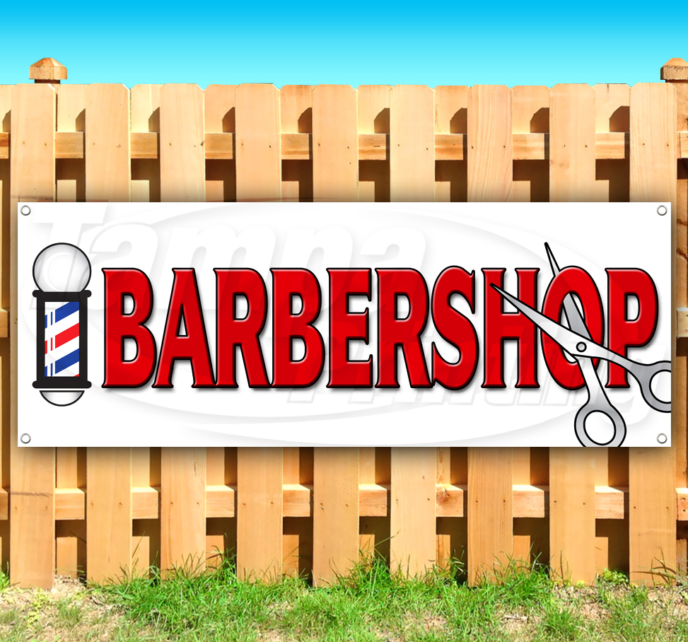 BARBER SHOP Advertising Vinyl Banner Flag Sign Many Sizes Available USA