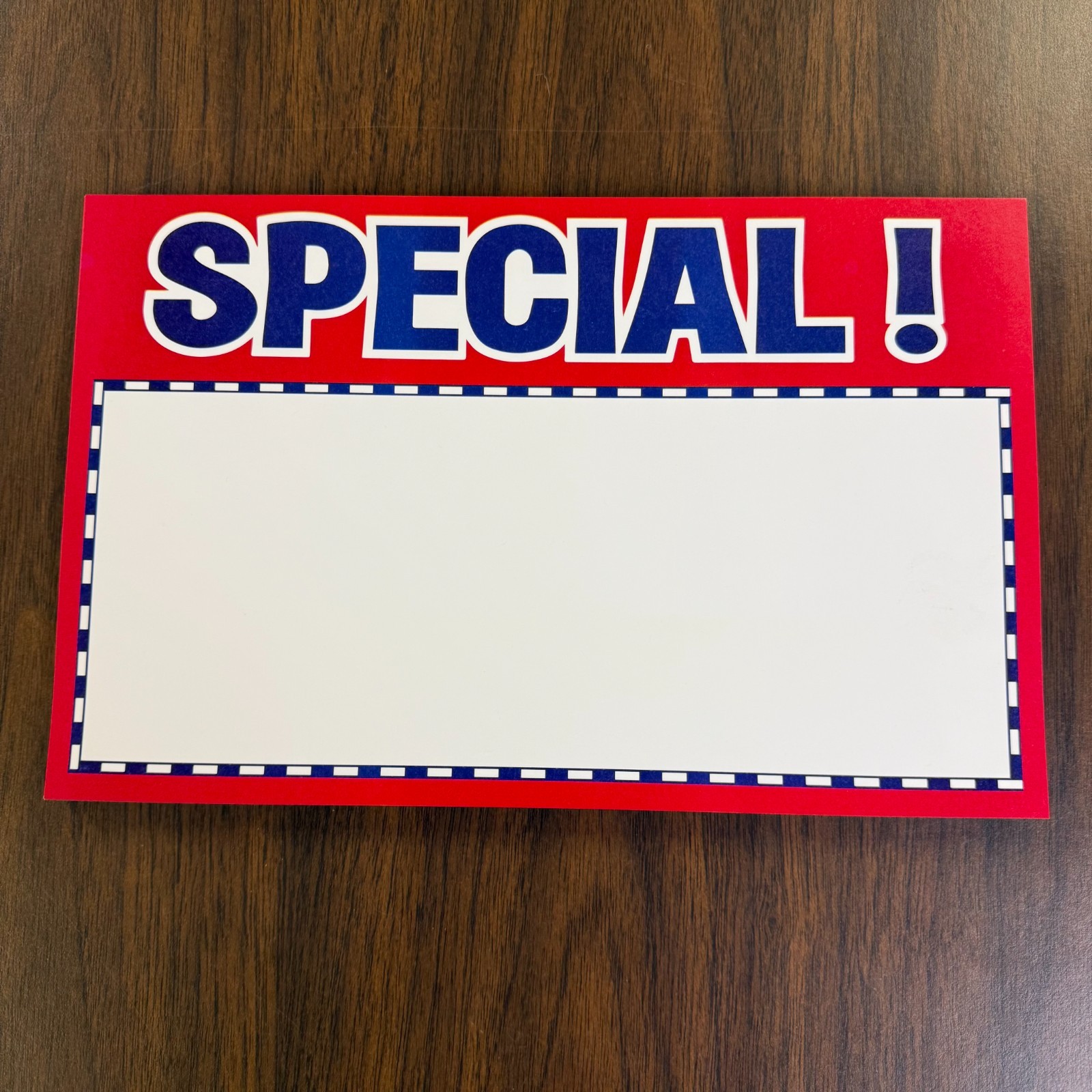 Special Price Signs for Retail Stores -11″w x 7″H- 48 pieces- R/W/B