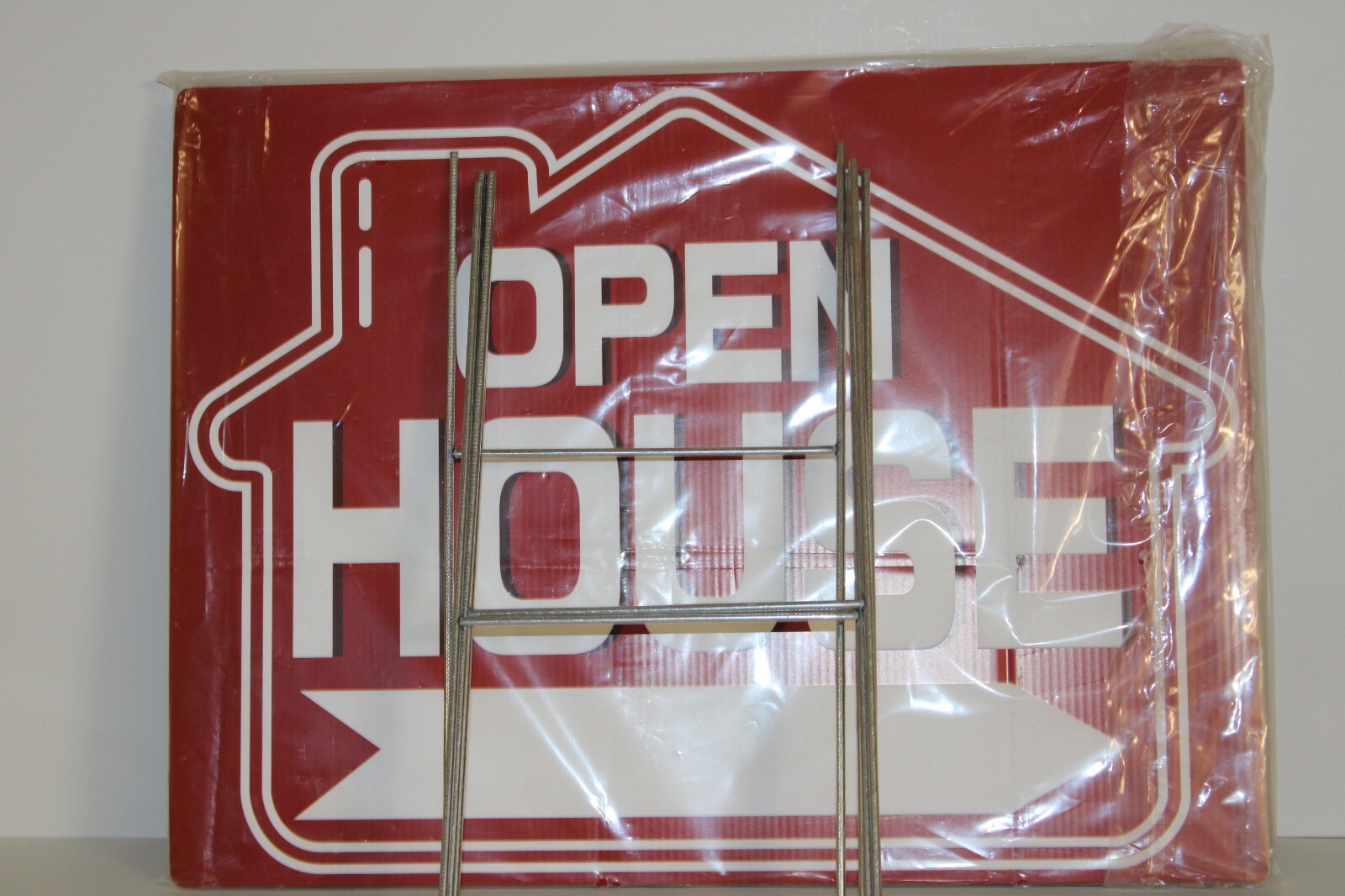 Open House Signs 5 Pack 16″ x 12″ Double-Sided Yard Signs with Metal H Stakes…