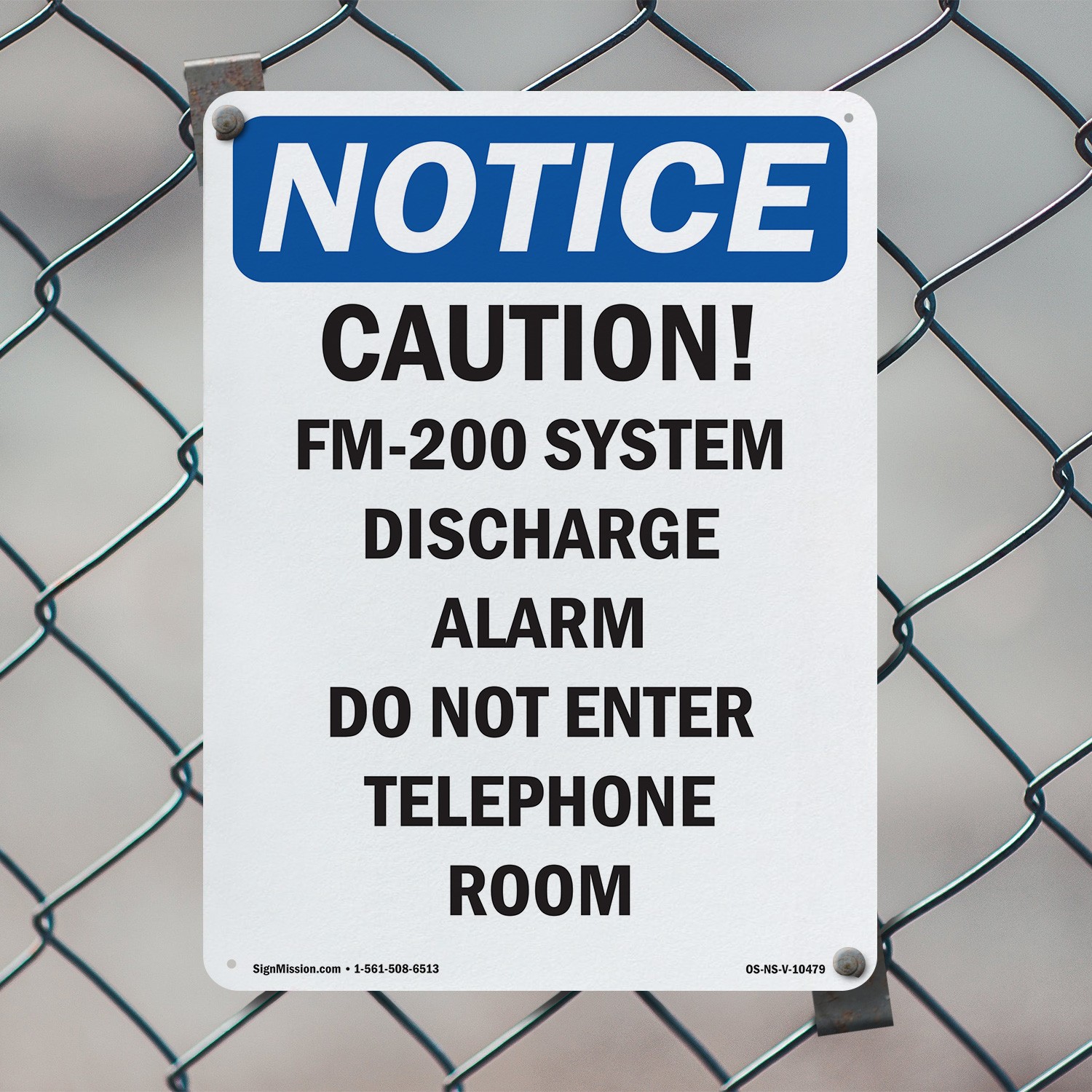 Caution FM OSHA Notice Sign Metal, Plastic, Or Decal – 5 or 10 Pack